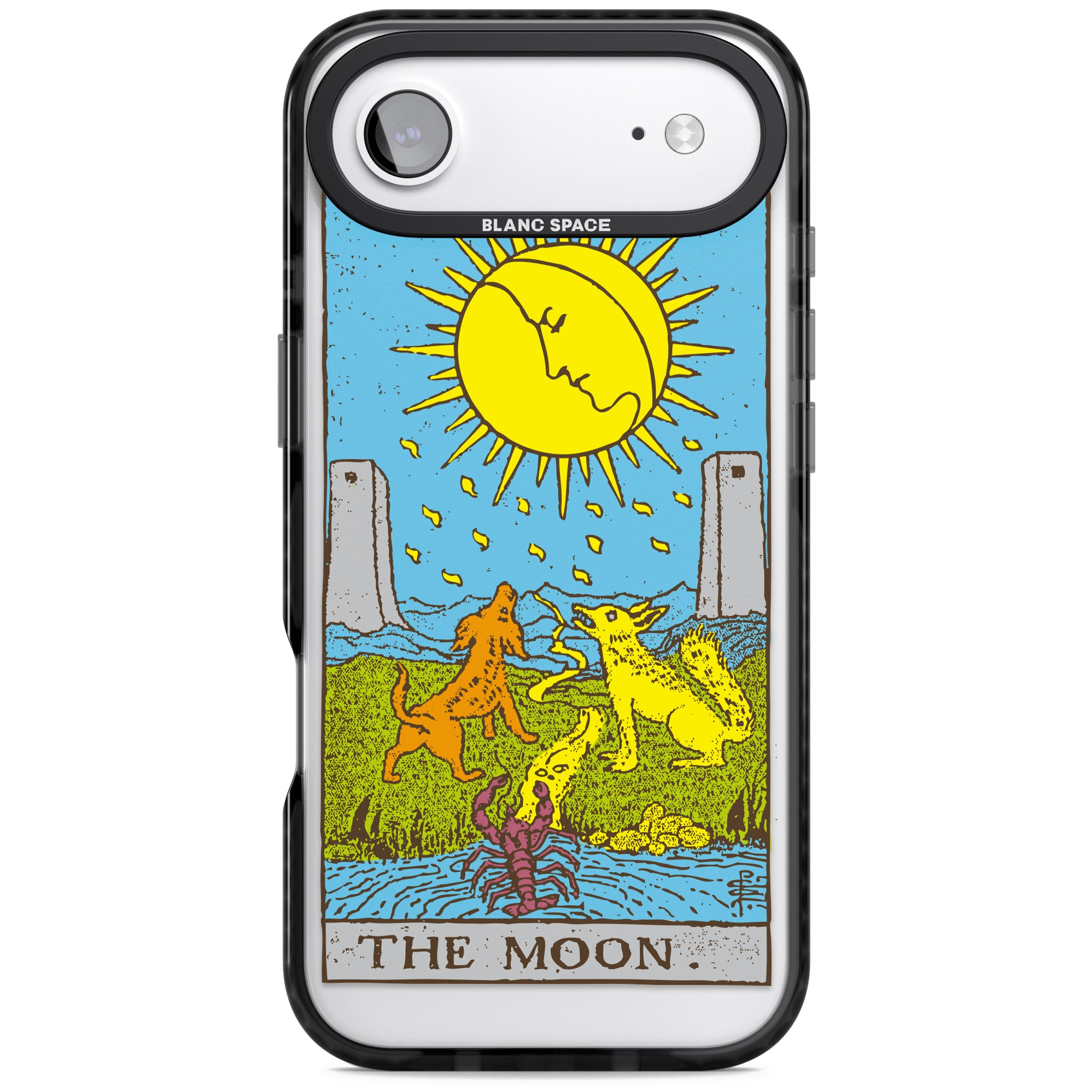 Personalised The Moon Tarot Card (Color) iPhone 17 Air Impact Black Phone Case