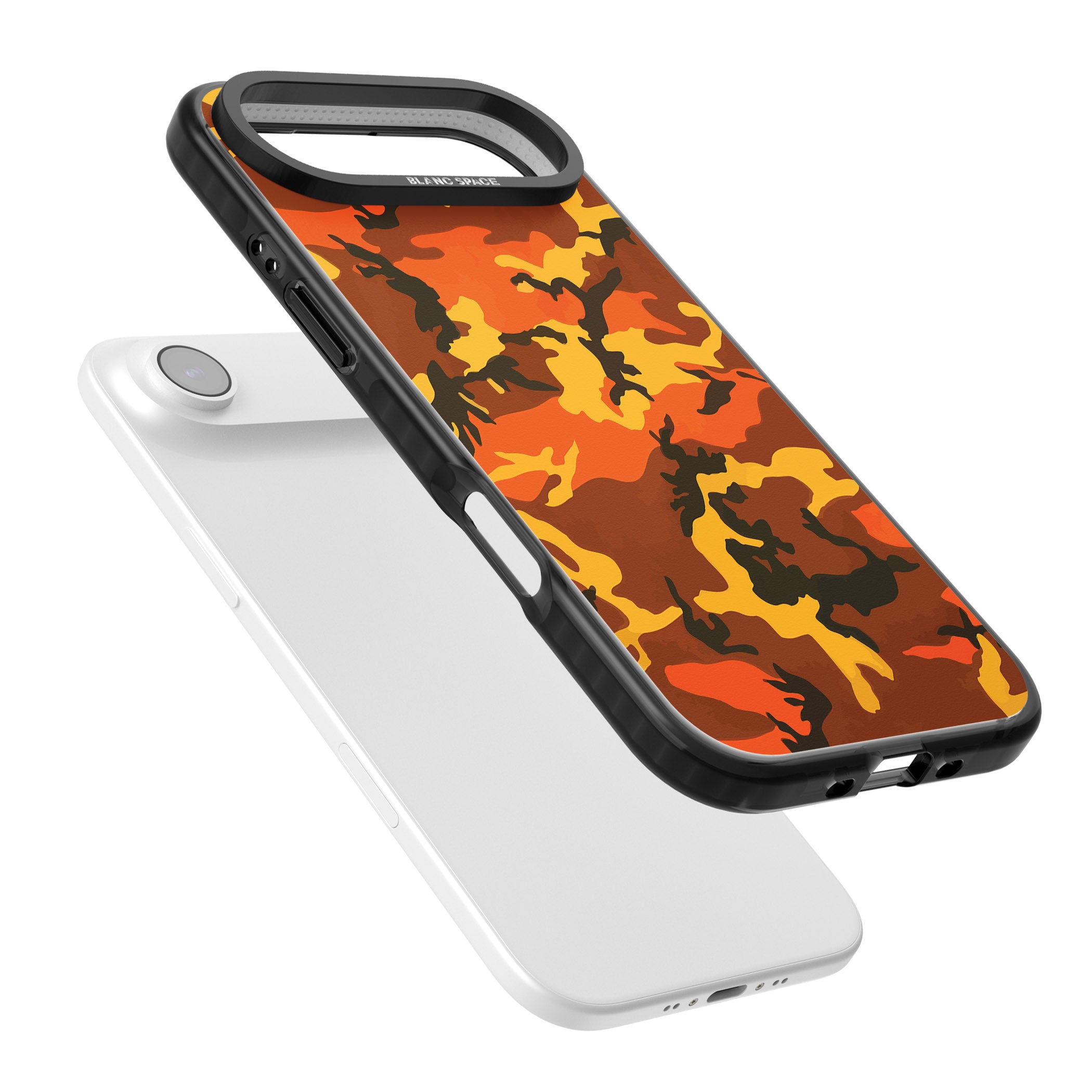 Orange Camo iPhone 17 Air Impact Black Phone Case Colours