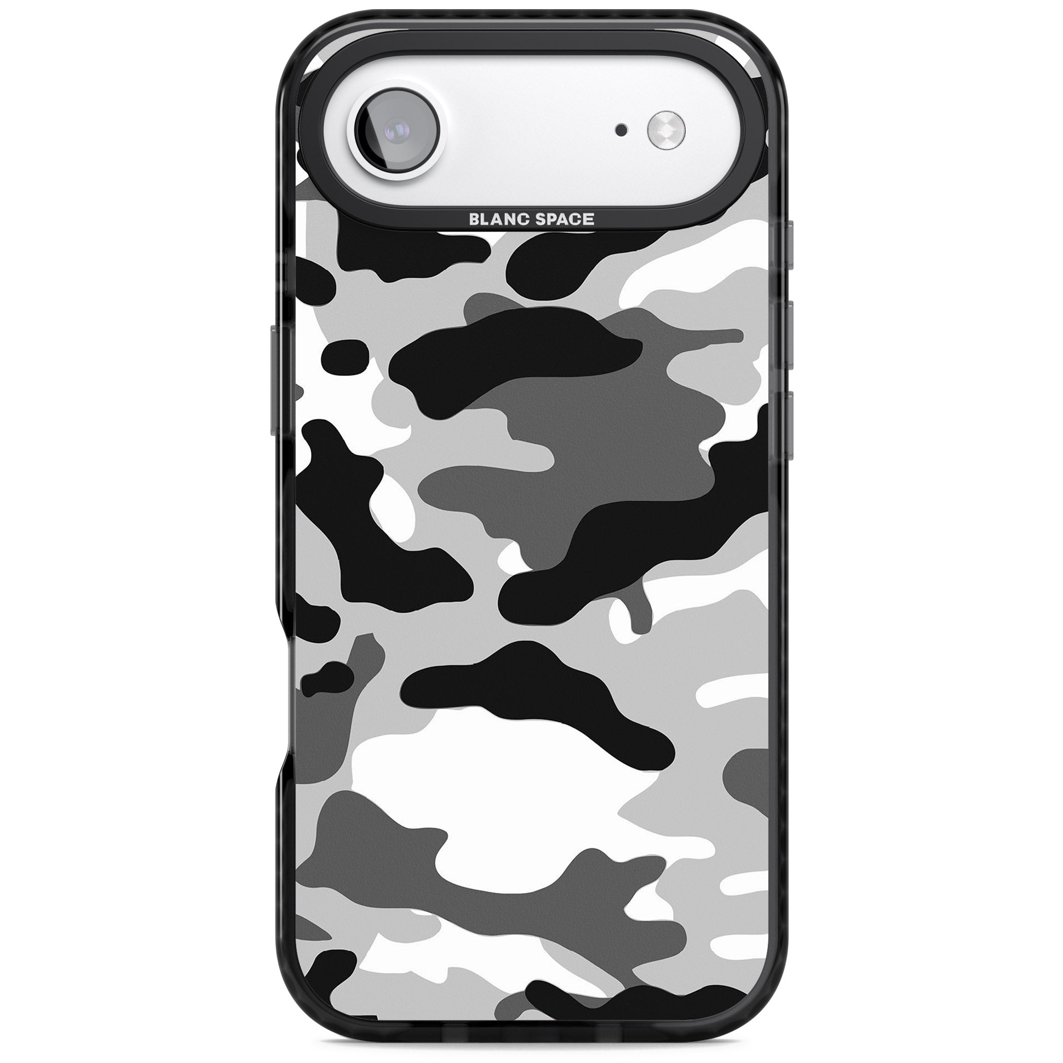 Grey Black Urban Camo iPhone 17 Air Impact Black Phone Case