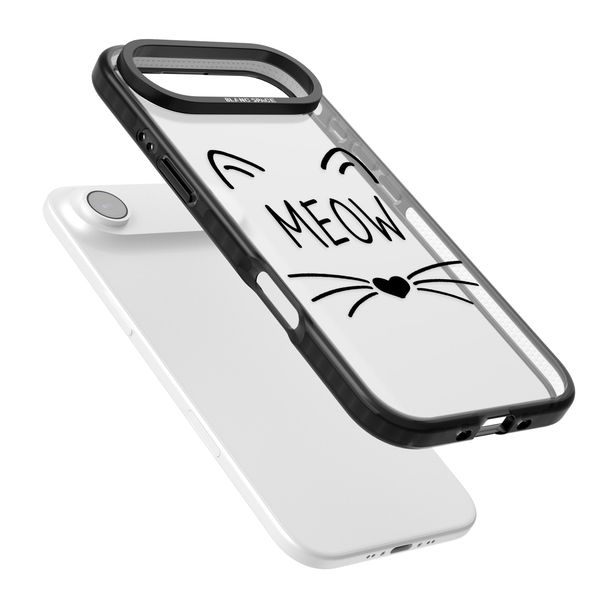 Cat Whiskers iPhone 17 Air Impact Black Phone Case Colours