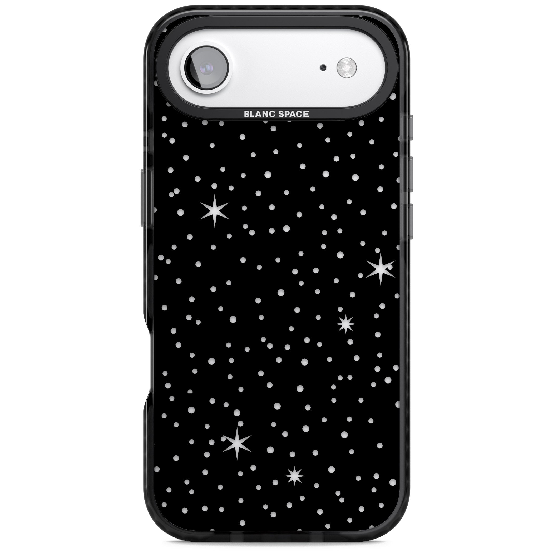 Celestial Cut Out Stars iPhone 17 Air Impact Black Phone Case