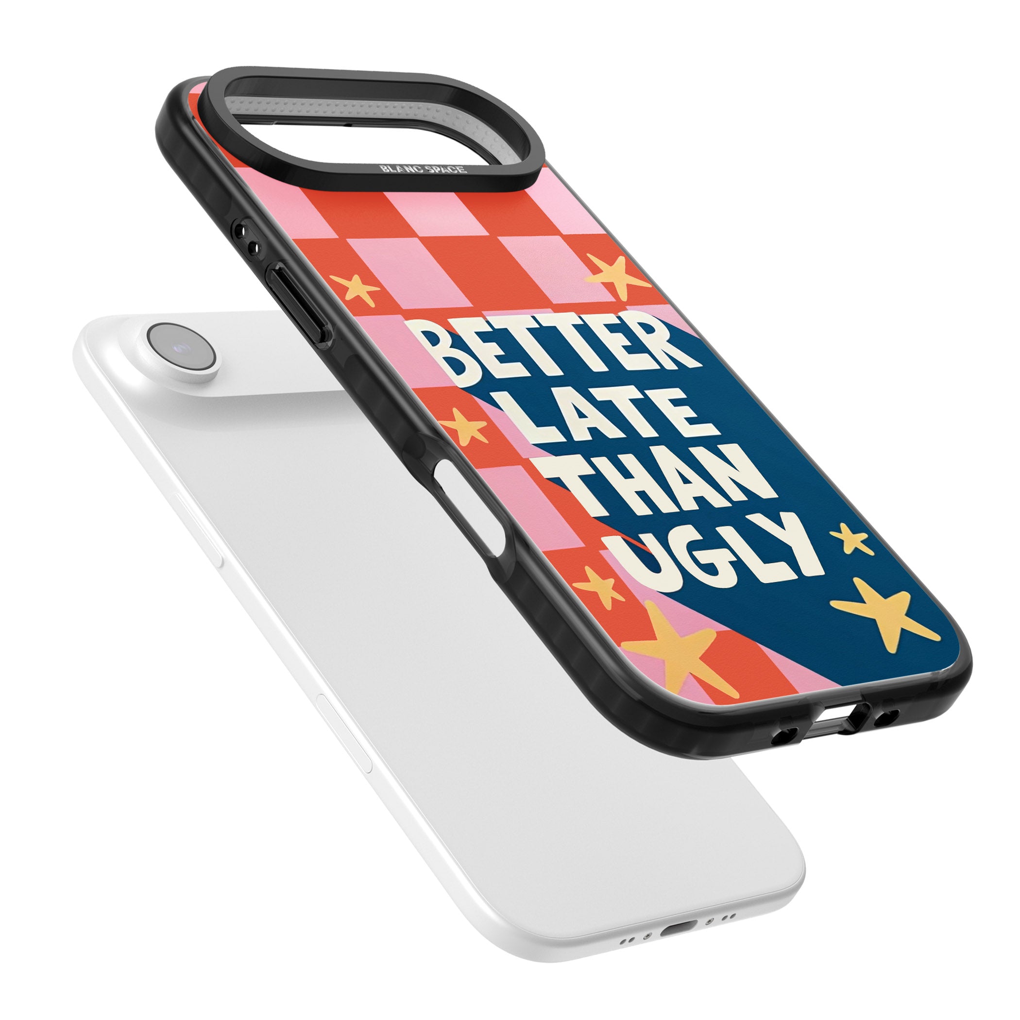 Better Late Than Ugly iPhone 17 Air Impact Black Phone Case Colours