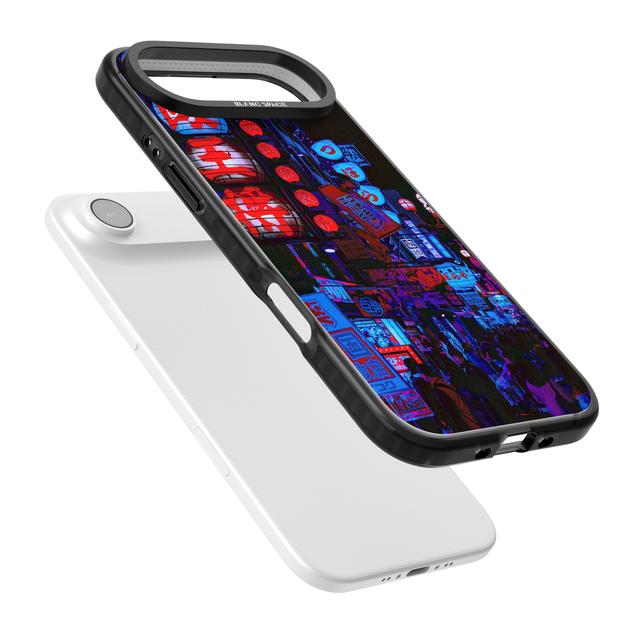 Neon City Nights iPhone 17 Air Impact Black Phone Case Colours