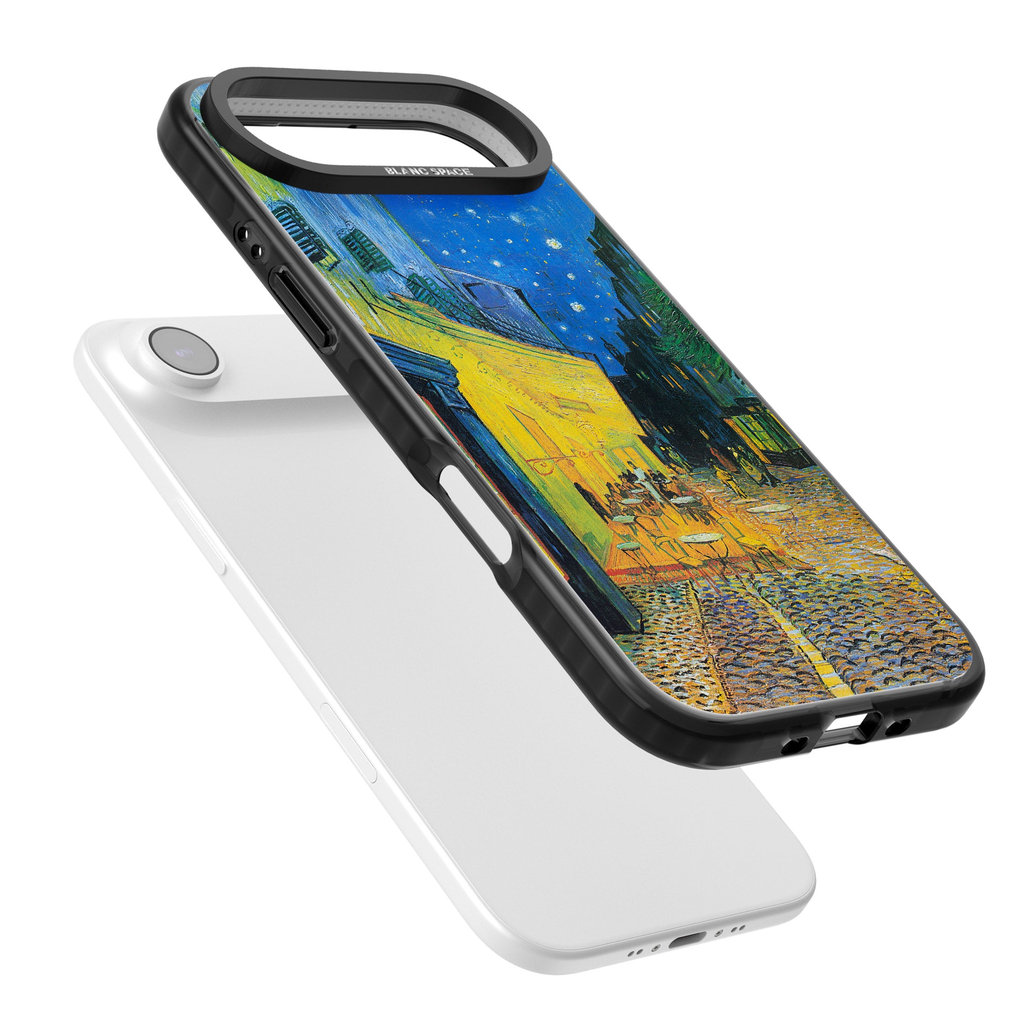 Café Terrace At Night iPhone 17 Air Impact Black Phone Case Colours