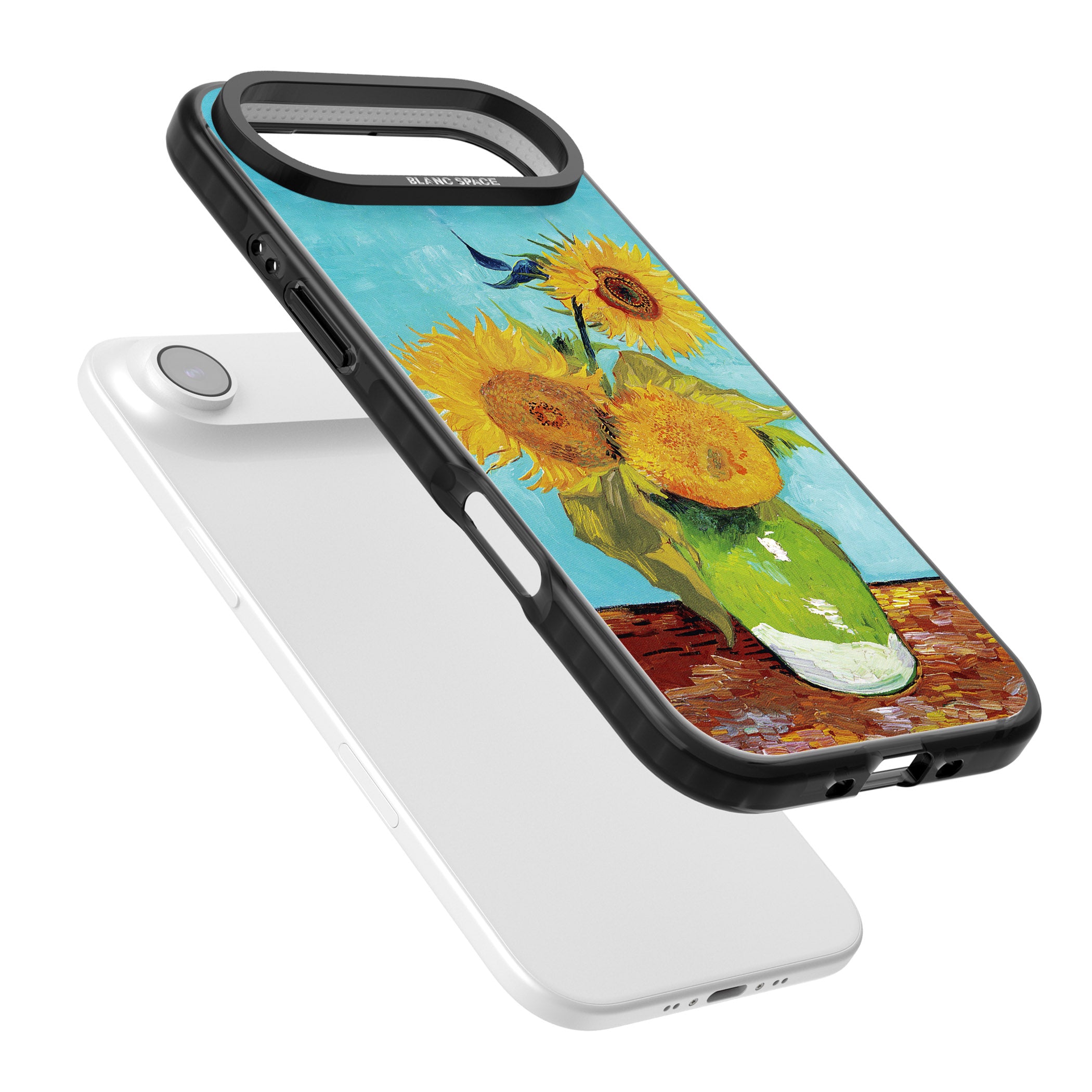Vase With Three Sunflowers iPhone 17 Air Impact Black Phone Case Colours