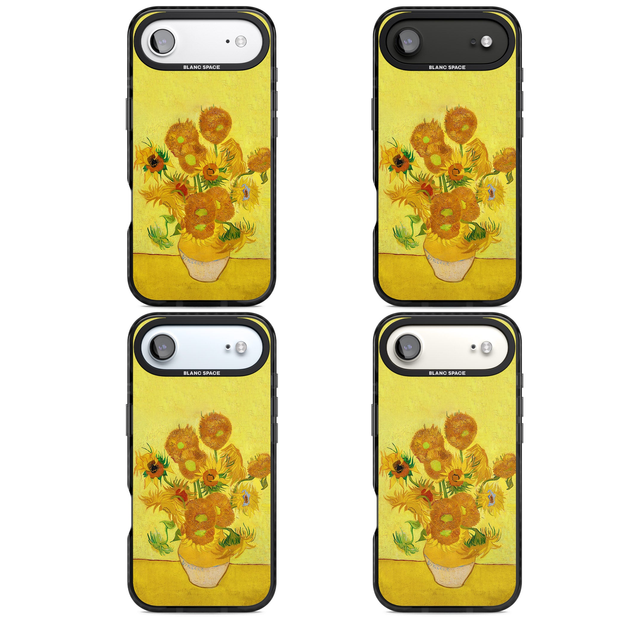 Sunflowers iPhone 17 Air Impact Black Phone Case APT Impact Protection