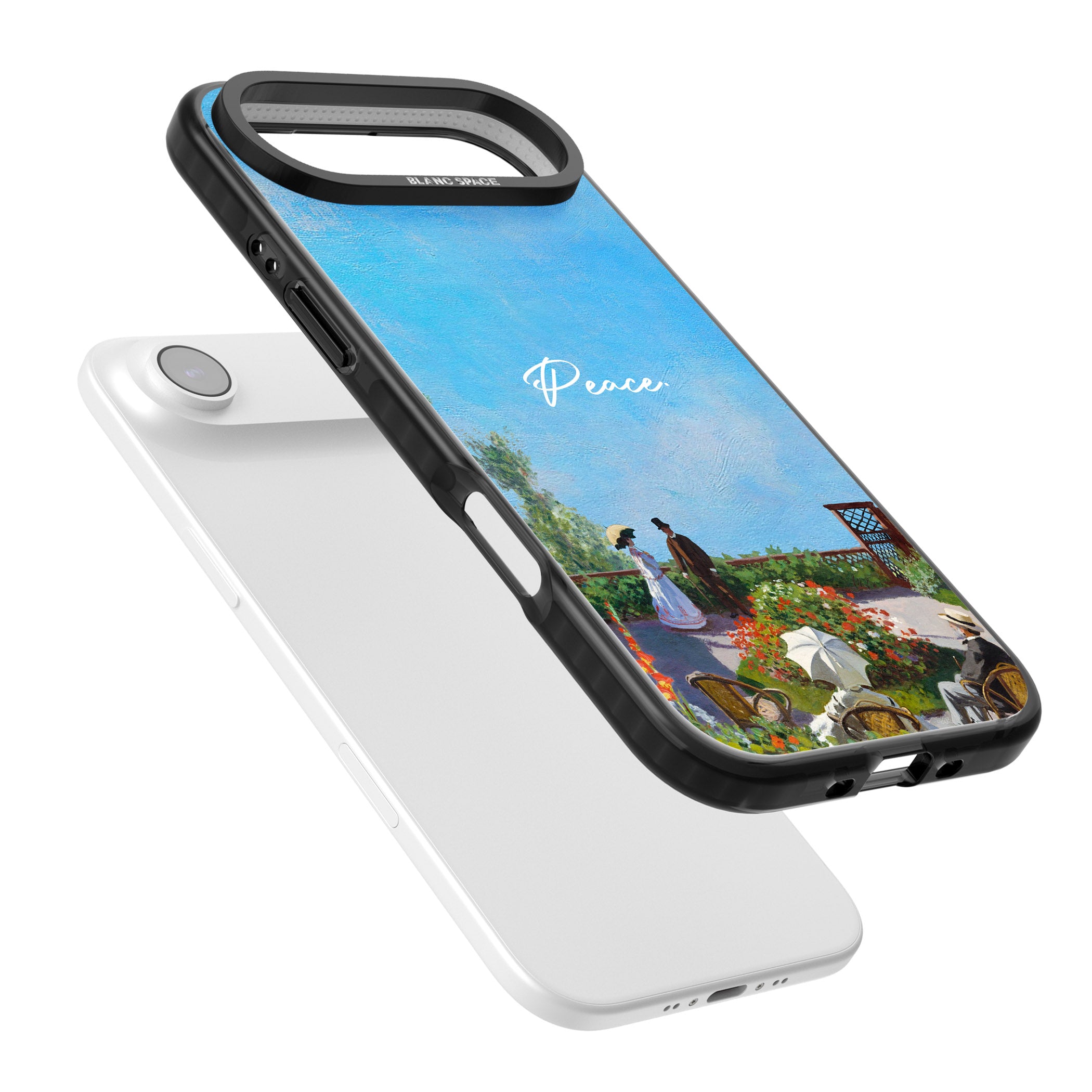 Monet Garden Terrace iPhone 17 Air Impact Black Phone Case Colours