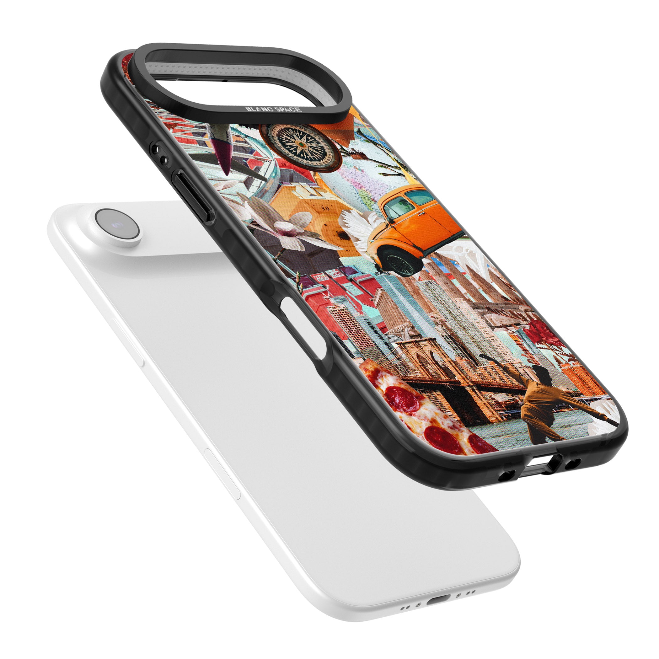 Bold New York Collage iPhone 17 Air Impact Black Phone Case Colours