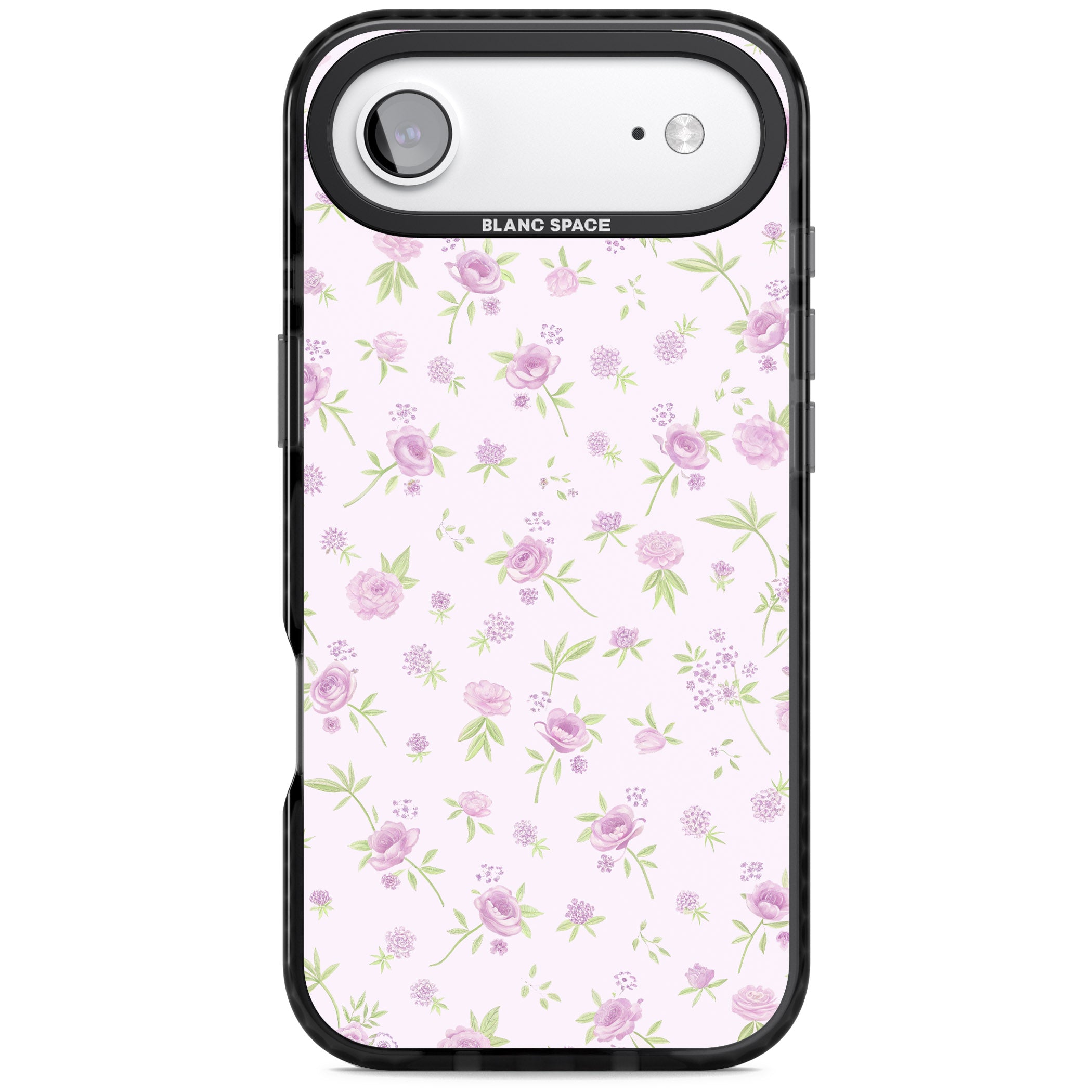 Pink Peonies iPhone 17 Air Impact Black Phone Case