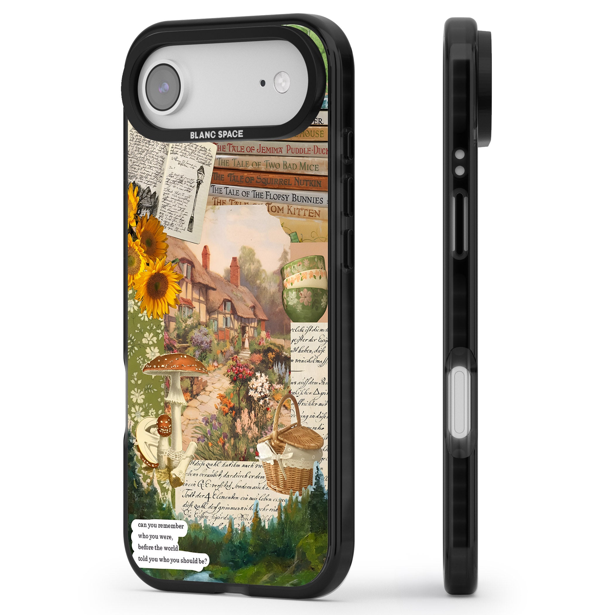 Bookworm iPhone 17 Air Impact Black Phone Case Side Profile