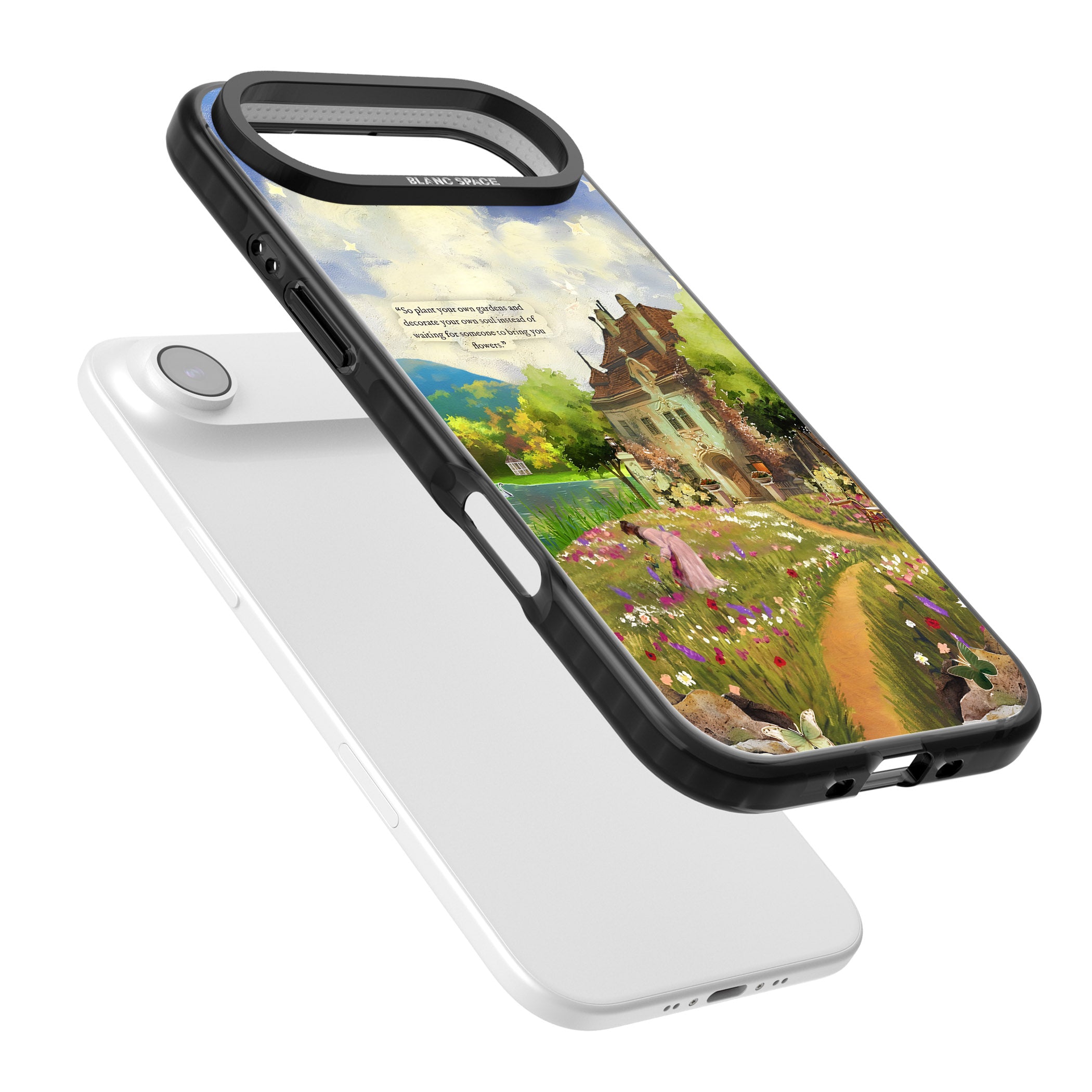 Spring Cottage iPhone 17 Air Impact Black Phone Case Colours