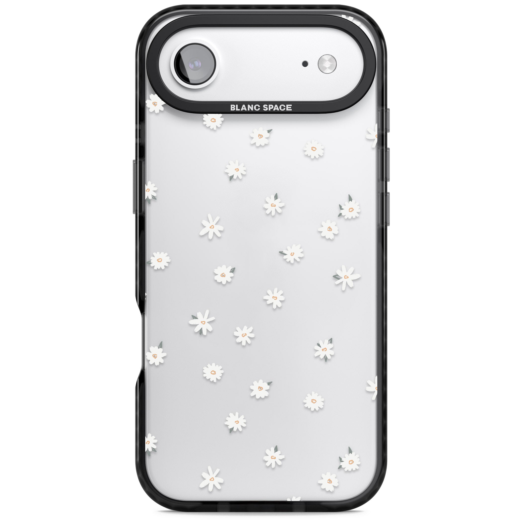 Daisy Dream Clear iPhone 17 Air Impact Black Phone Case