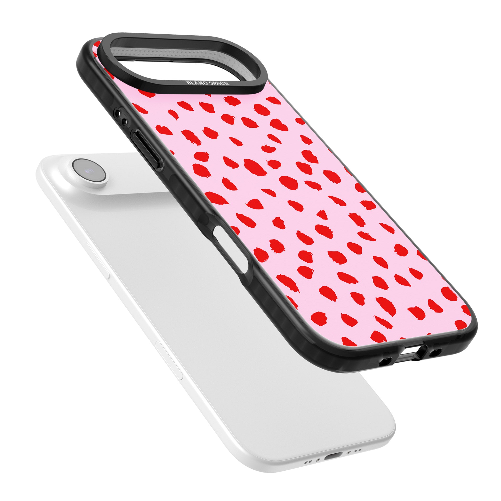 Red Polka Dot iPhone 17 Air Impact Black Phone Case Colours