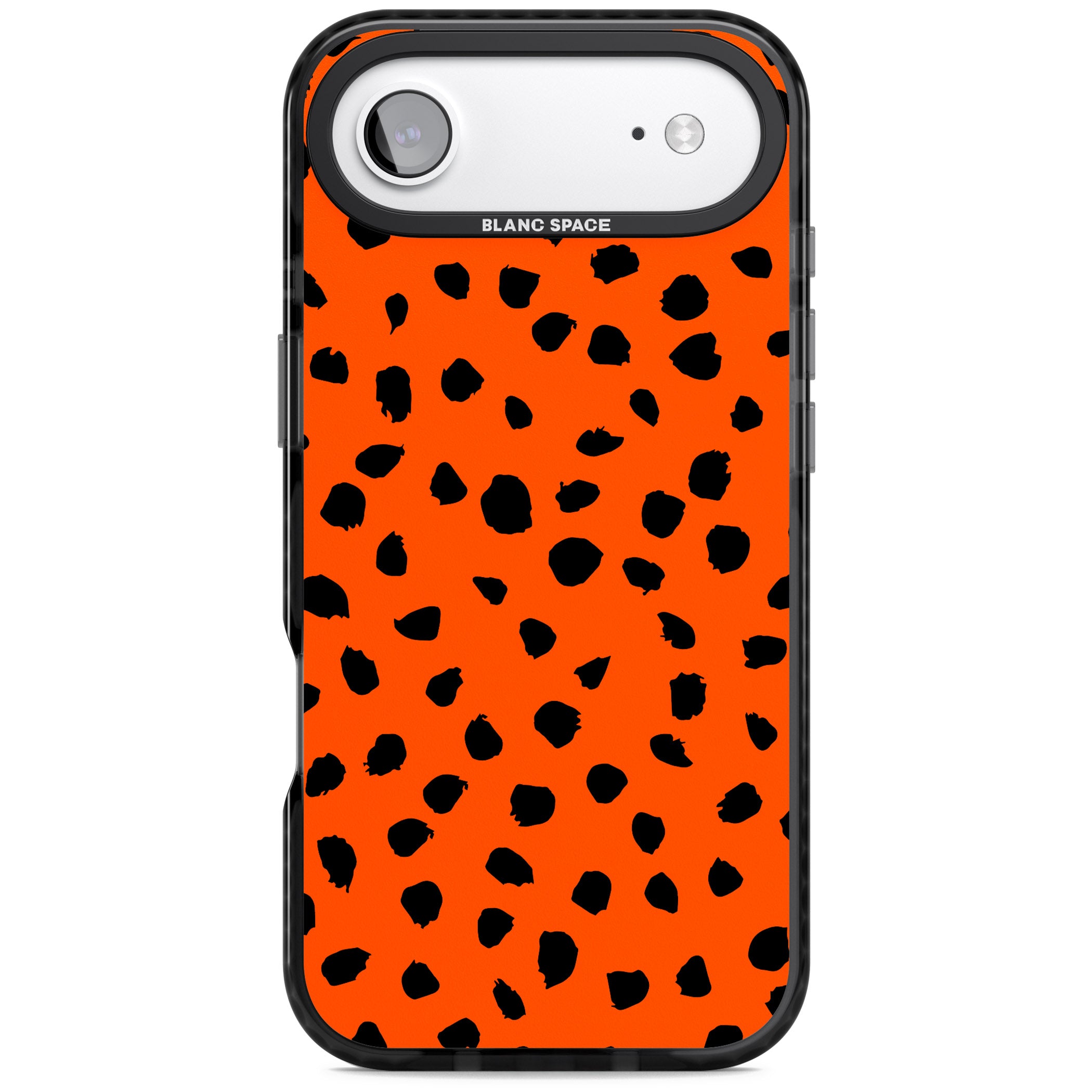 Bold Red Spot Print iPhone 17 Air Impact Black Phone Case
