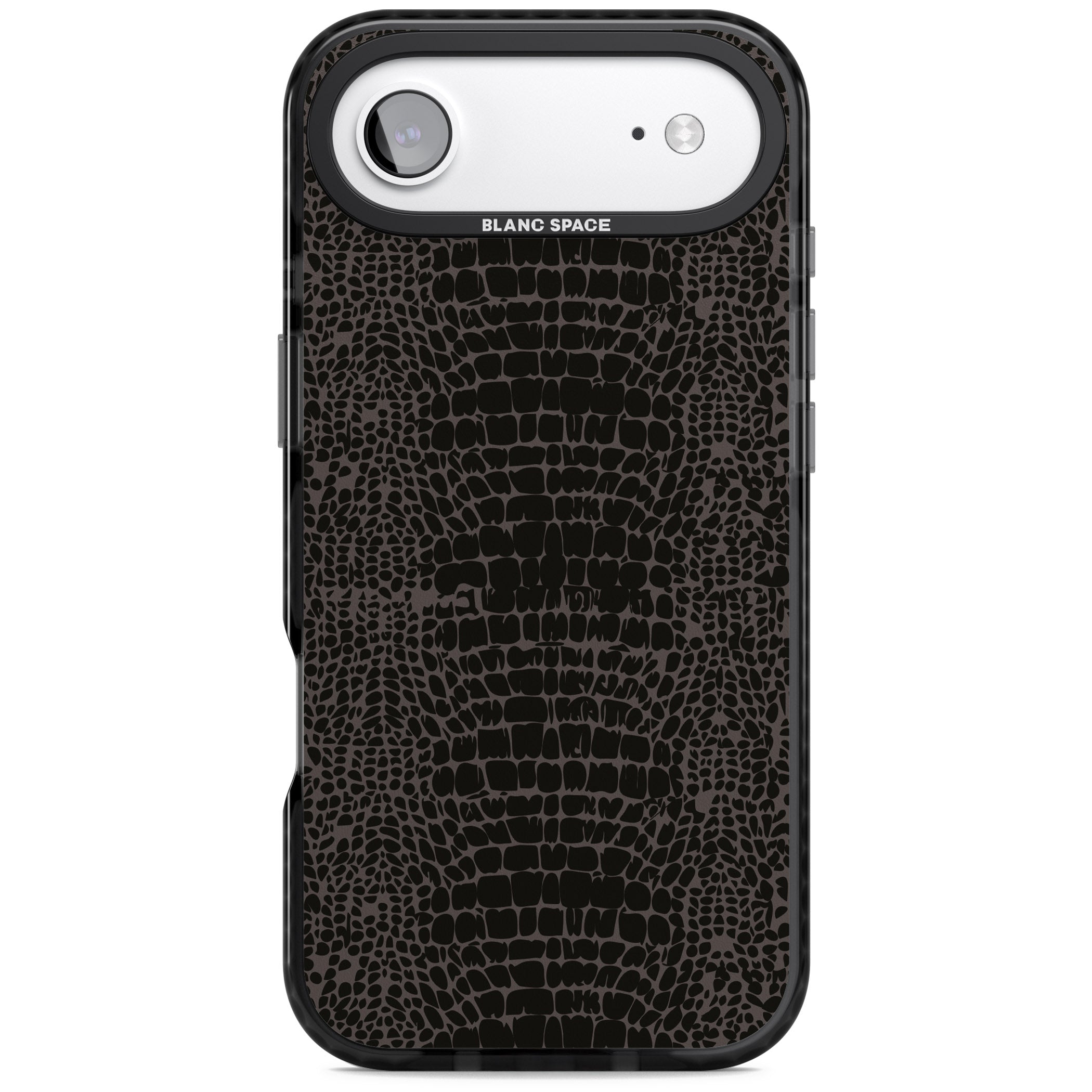 Dark Animal Print Snake Skin iPhone 17 Air Impact Black Phone Case