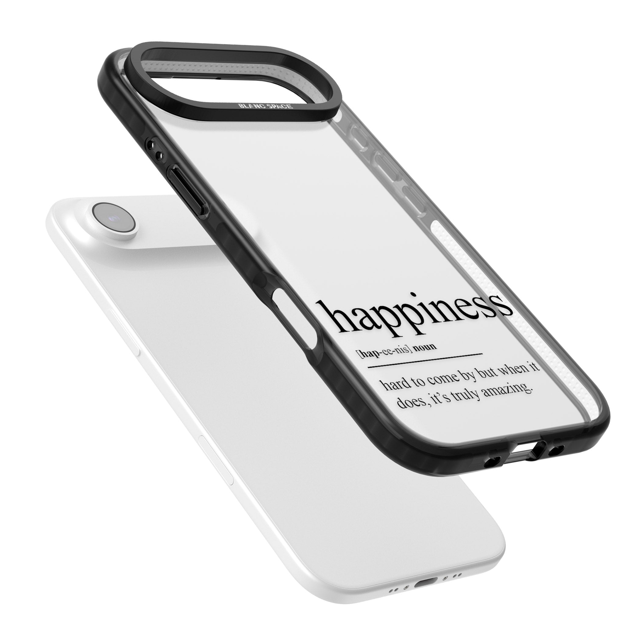 Happiness iPhone 17 Air Impact Black Phone Case Colours