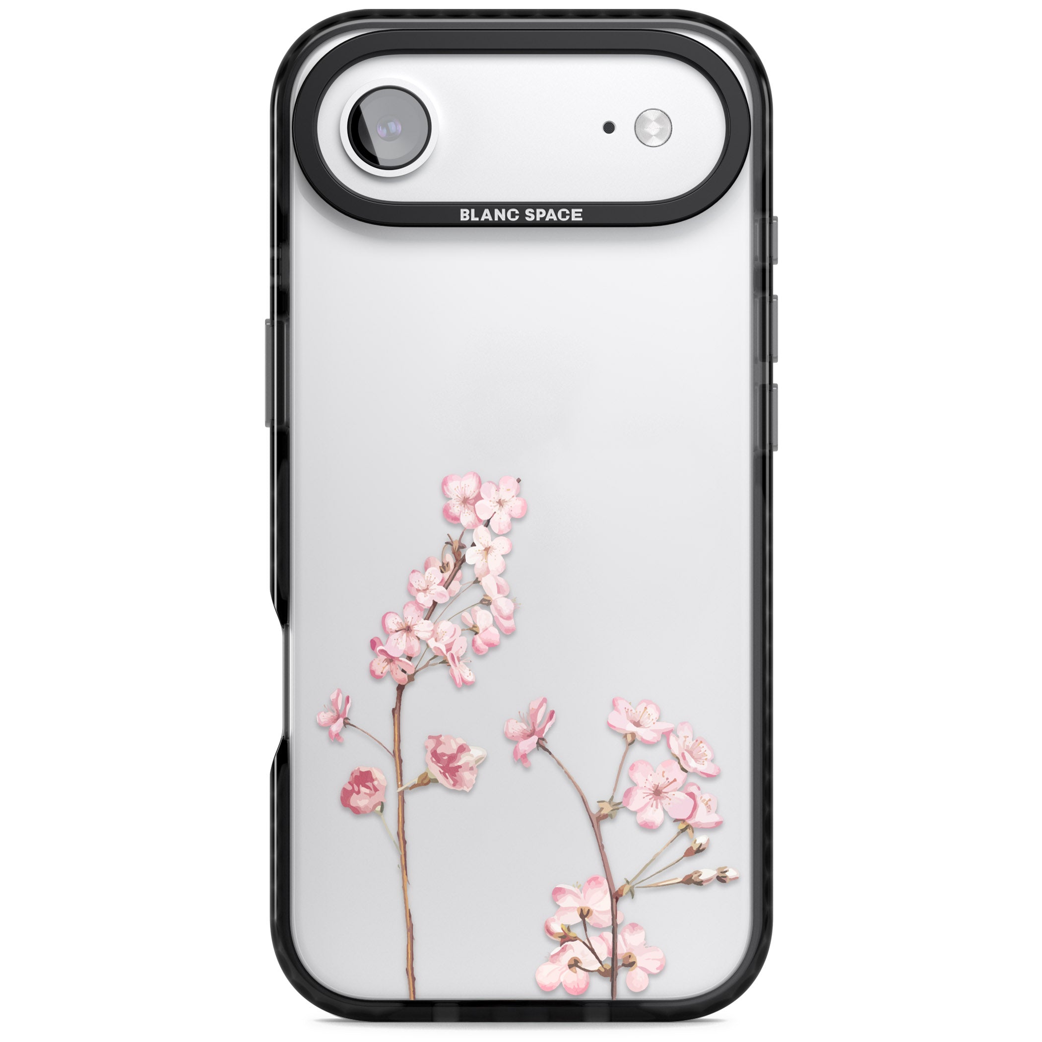 Blossom Flower iPhone 17 Air Impact Black Phone Case
