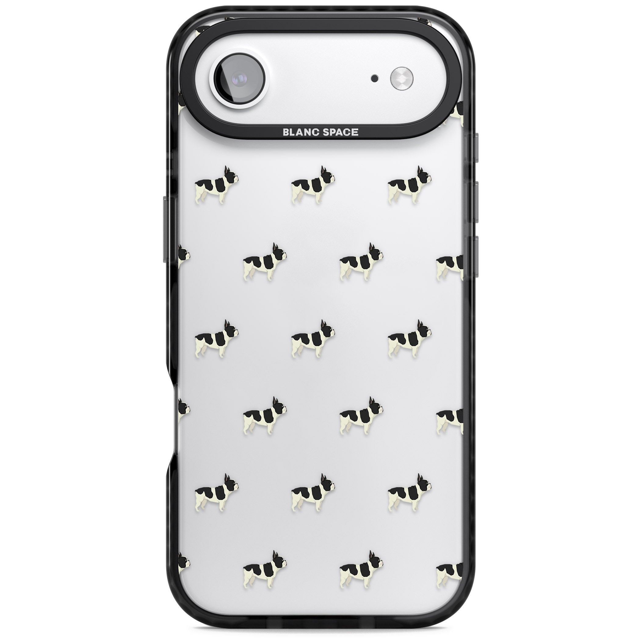 Frenchie Repeat Dog iPhone 17 Air Impact Black Phone Case