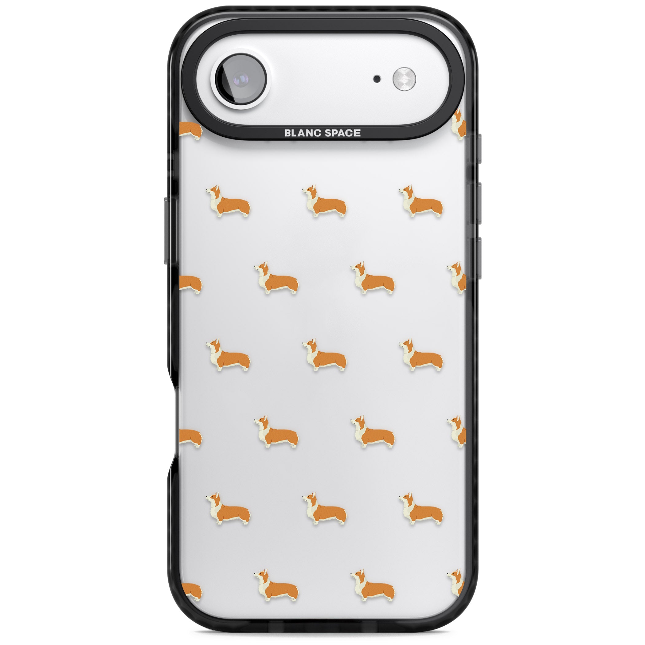 Pembroke Welsh Corgi Pattern iPhone 17 Air Impact Black Phone Case