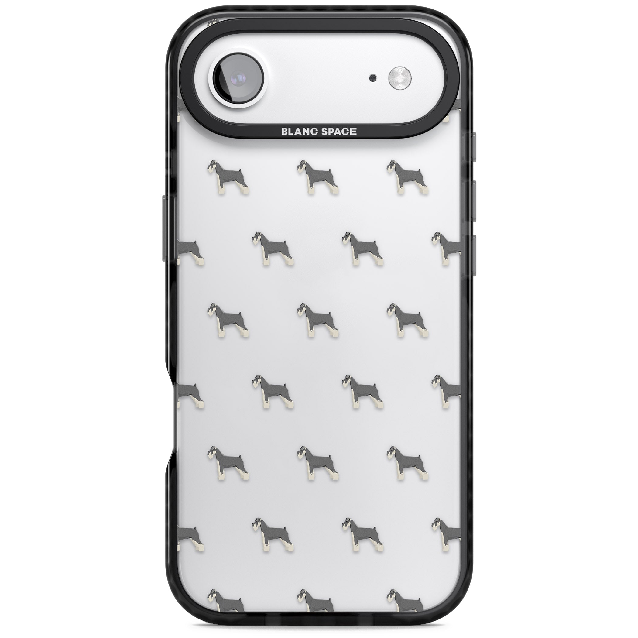 Schnauzer Dog Pattern iPhone 17 Air Impact Black Phone Case