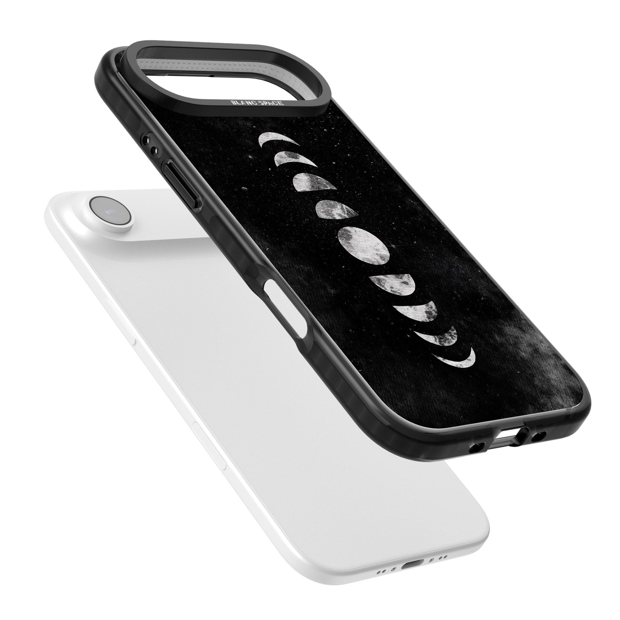 Lunar Phases iPhone 17 Air Impact Black Phone Case Colours