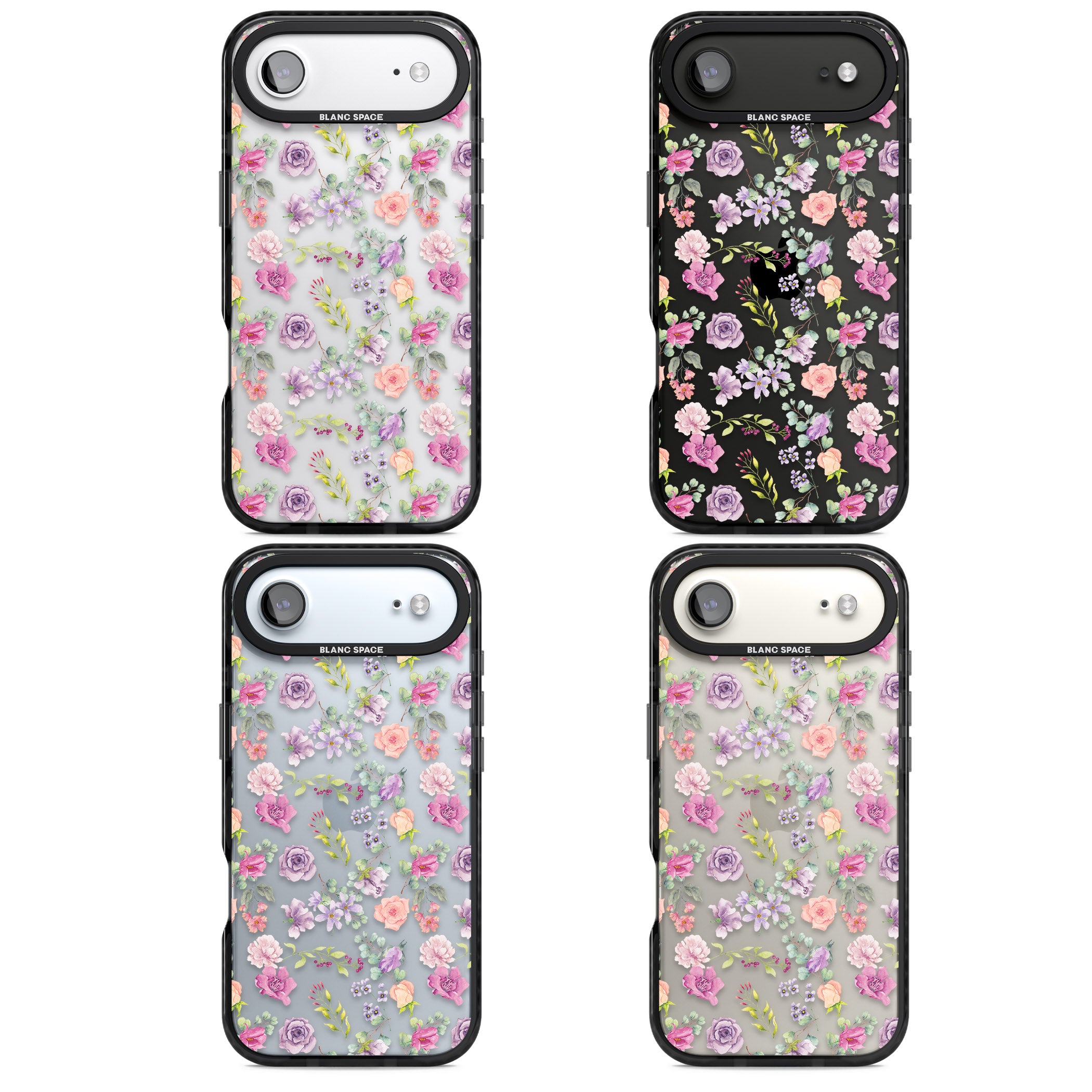 Sunday Flowers iPhone 17 Air Impact Black Phone Case APT Impact Protection