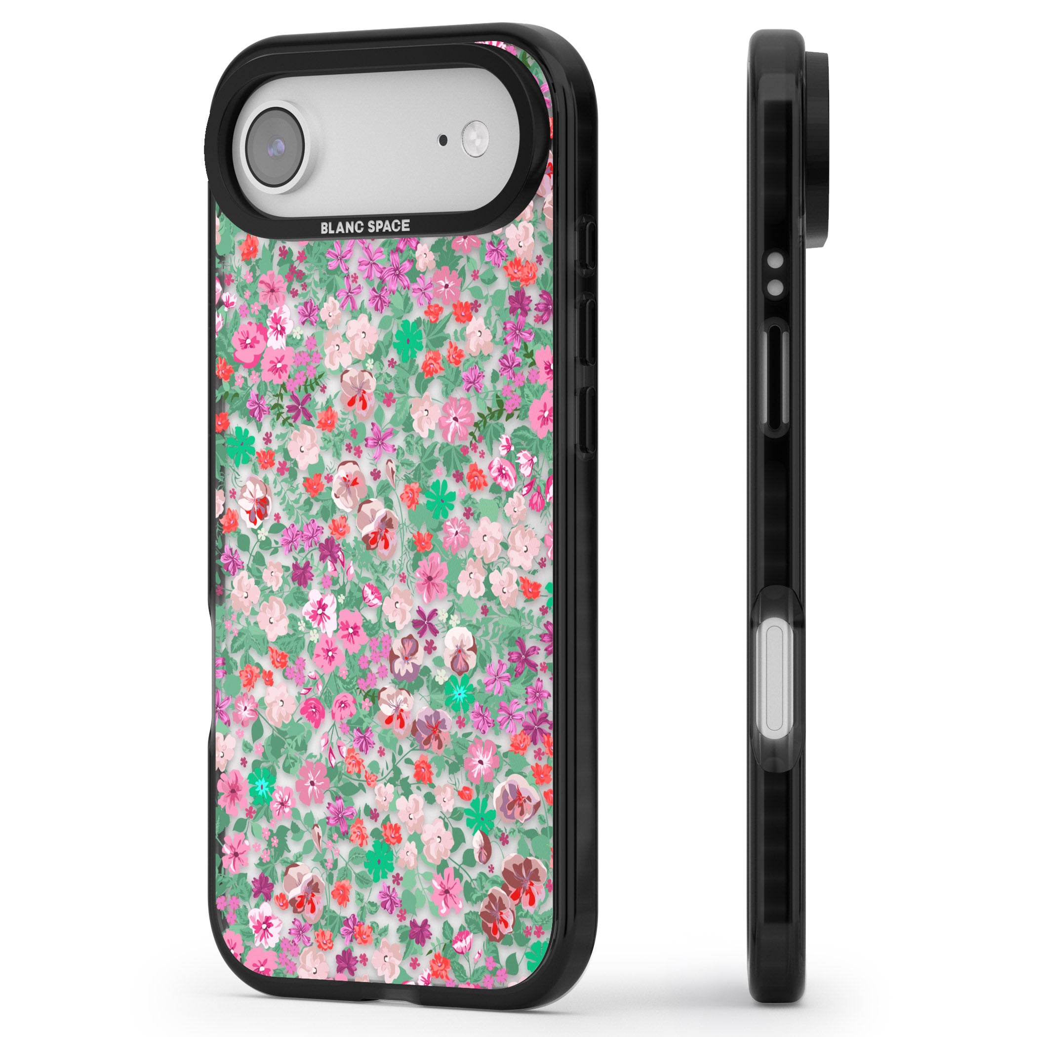 Florentine Meadow iPhone 17 Air Impact Black Phone Case Side Profile
