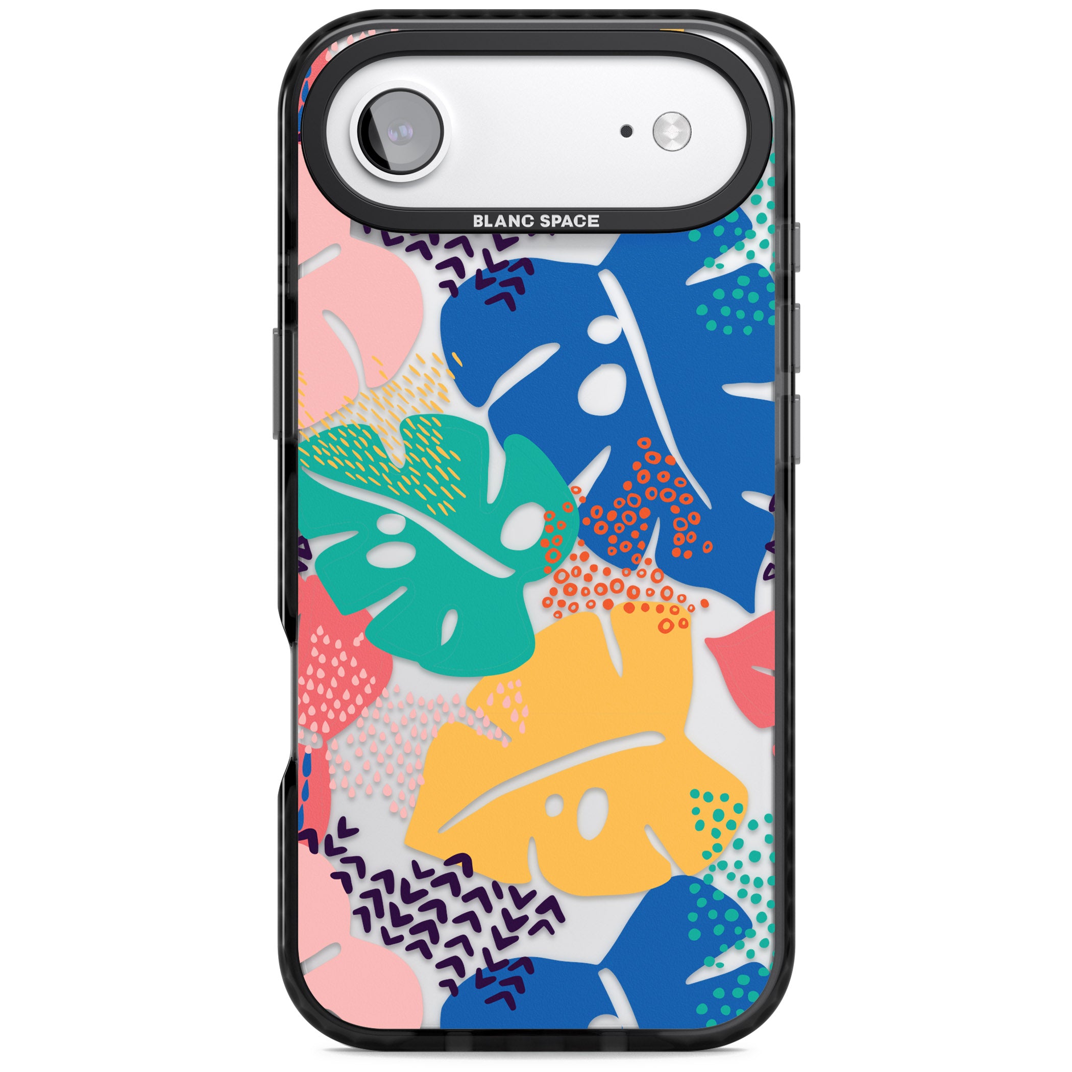 Vibrant Leaves iPhone 17 Air Impact Black Phone Case