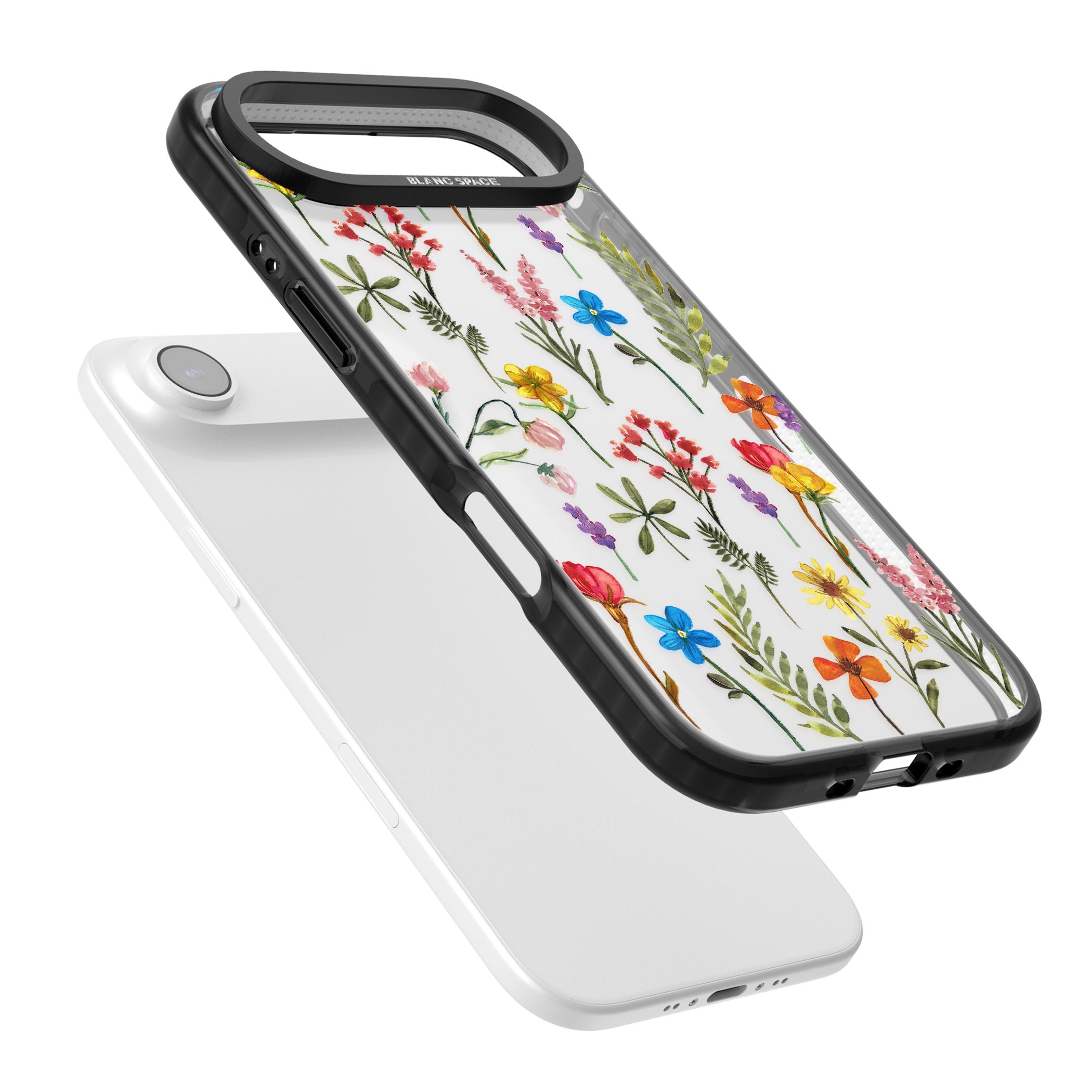 Spring Botanicals iPhone 17 Air Impact Black Phone Case Colours