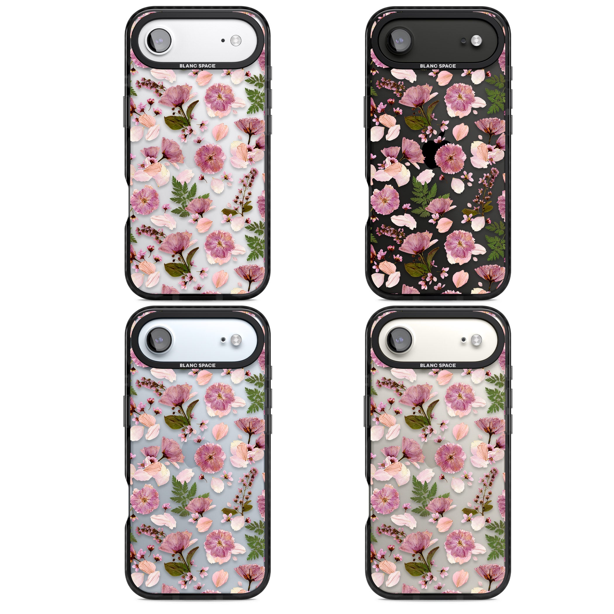 Floral Fantasy Menagerie iPhone 17 Air Impact Black Phone Case APT Impact Protection