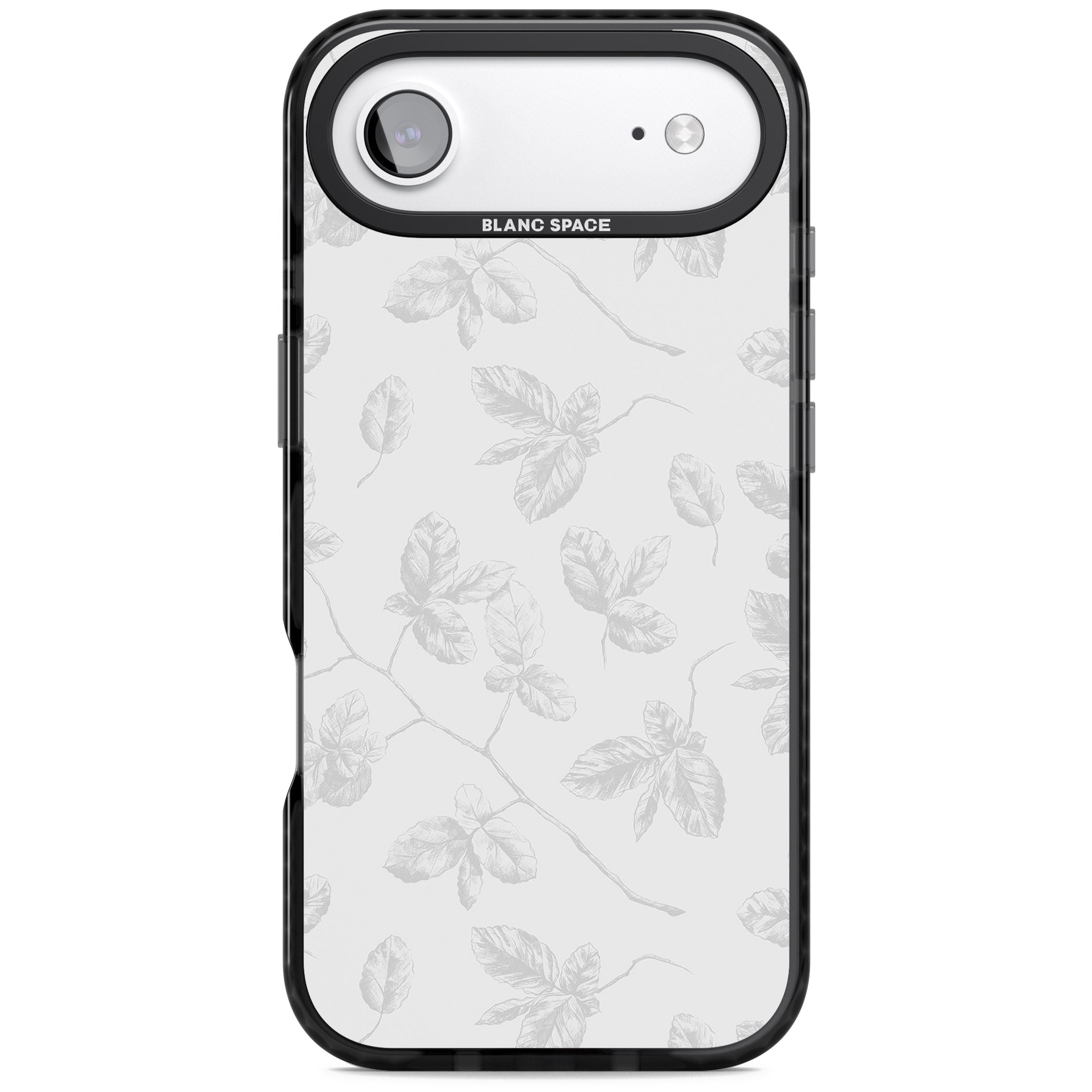 Grey Vine Botanical iPhone 17 Air Impact Black Phone Case