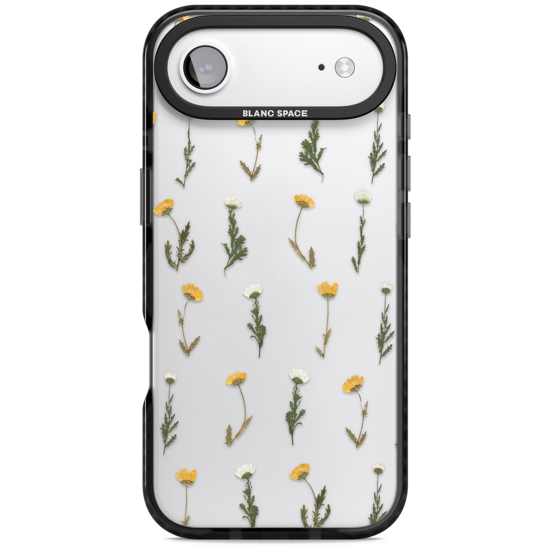 Pressed Flower iPhone 17 Air Impact Black Phone Case