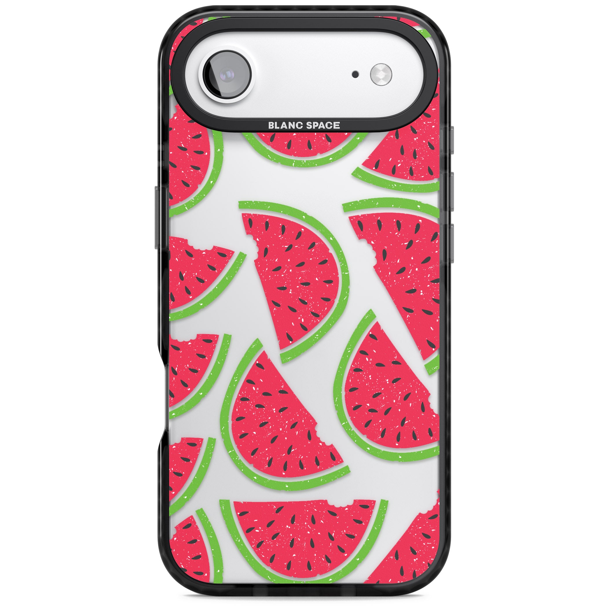 Watermelon Pattern iPhone 17 Air Impact Black Phone Case