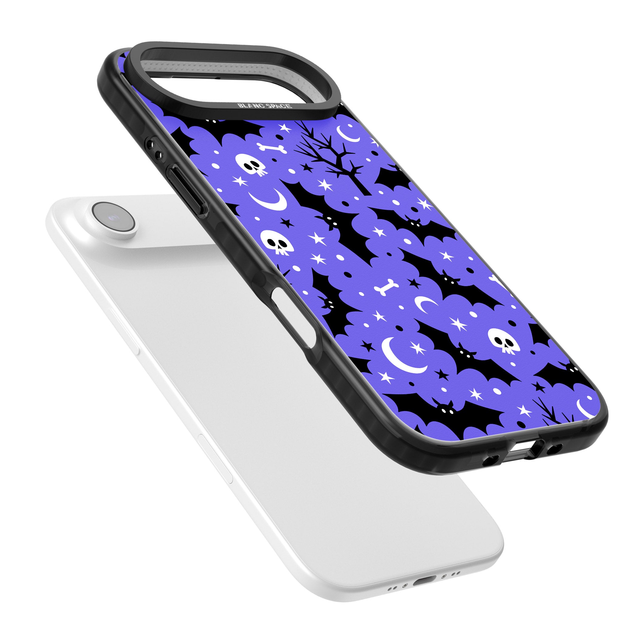 Bats N' Bones Pattern iPhone 17 Air Impact Black Phone Case Colours