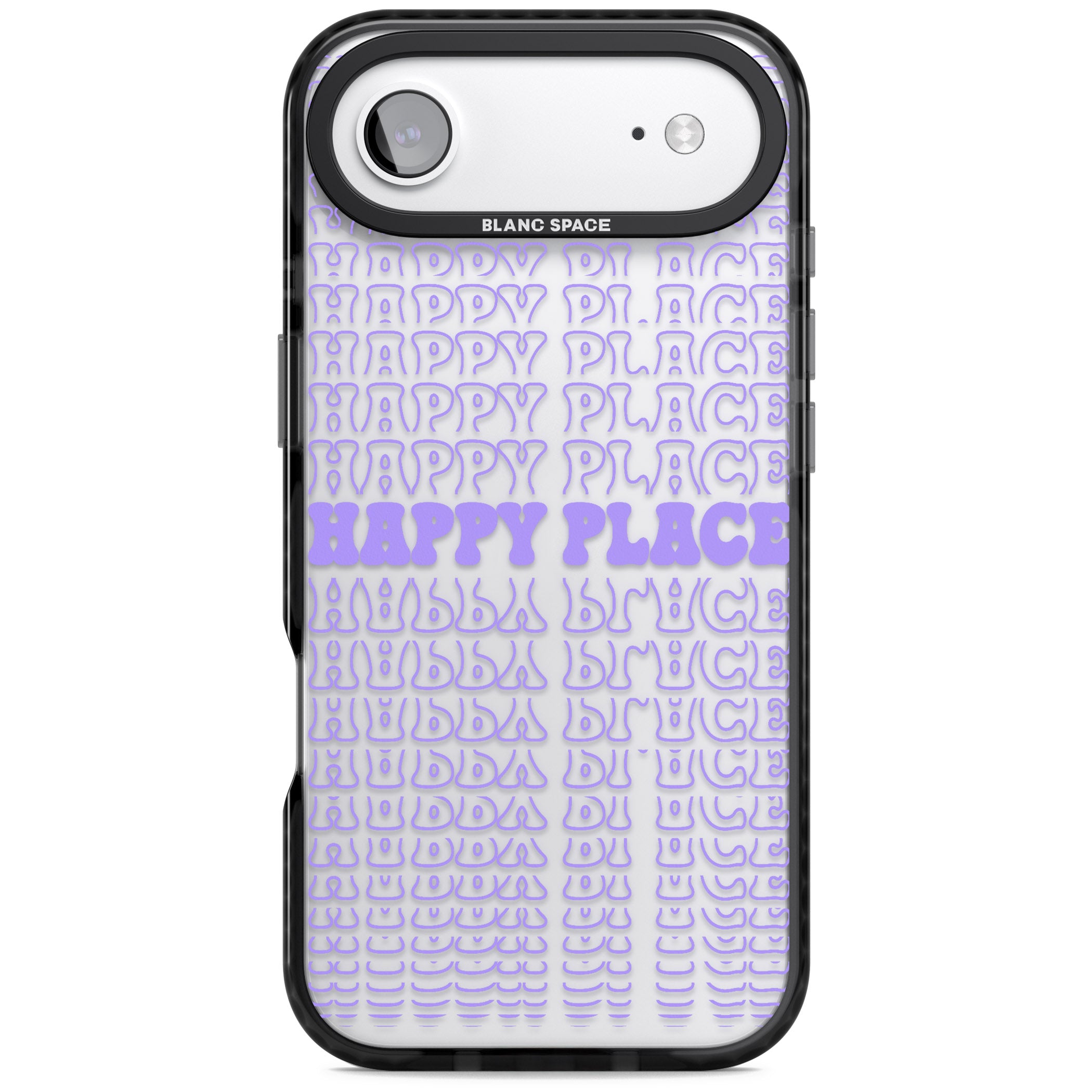 Happy Place (Purple) iPhone 17 Air Impact Black Phone Case