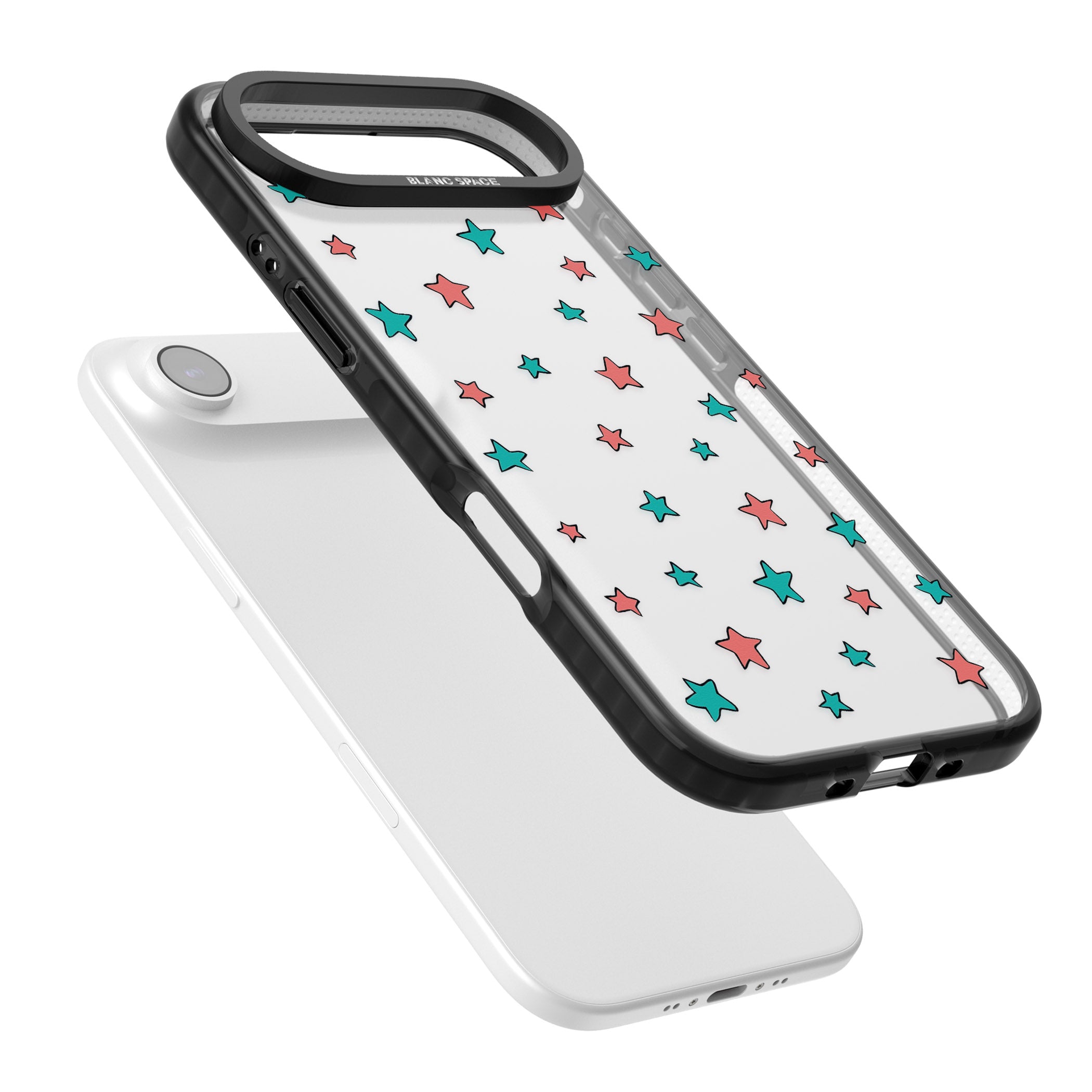 Heartstopper Stars Pattern iPhone 17 Air Impact Black Phone Case Colours