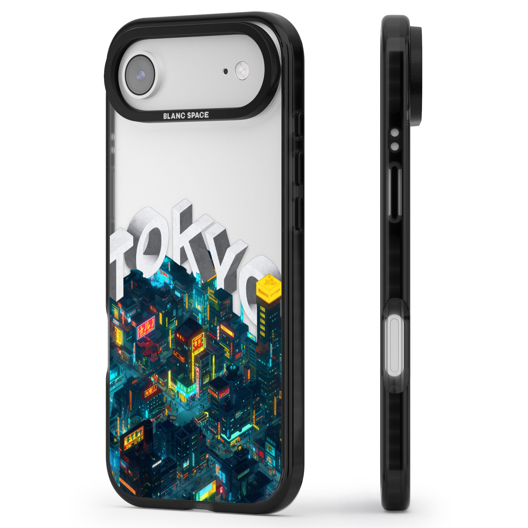 Tokyo iPhone 17 Air Impact Black Phone Case Side Profile
