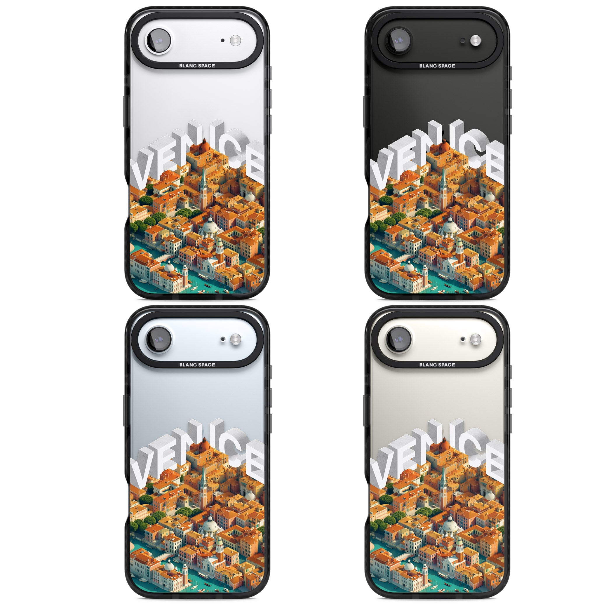 Venice iPhone 17 Air Impact Black Phone Case APT Impact Protection