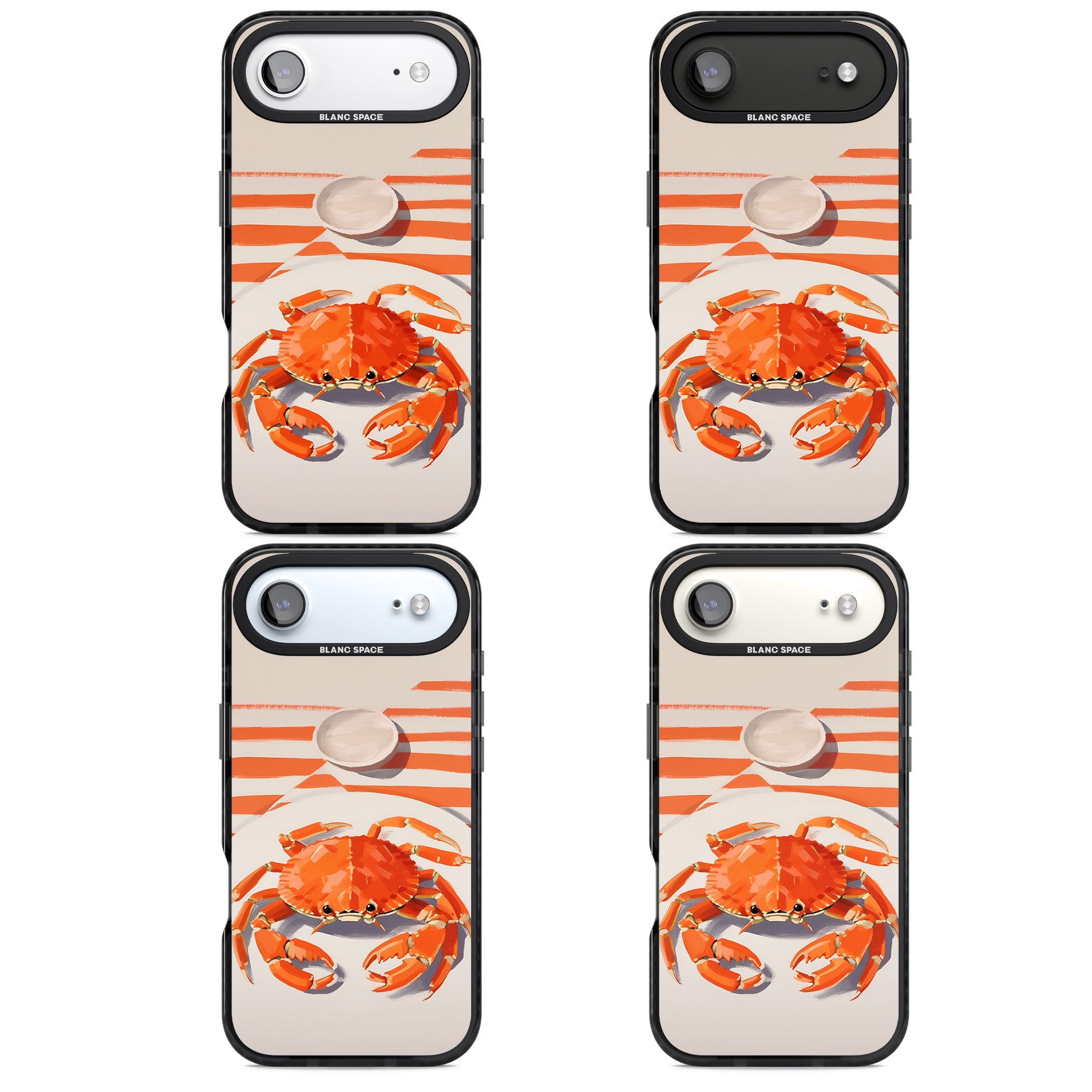 Beach Crab iPhone 17 Air Impact Black Phone Case APT Impact Protection