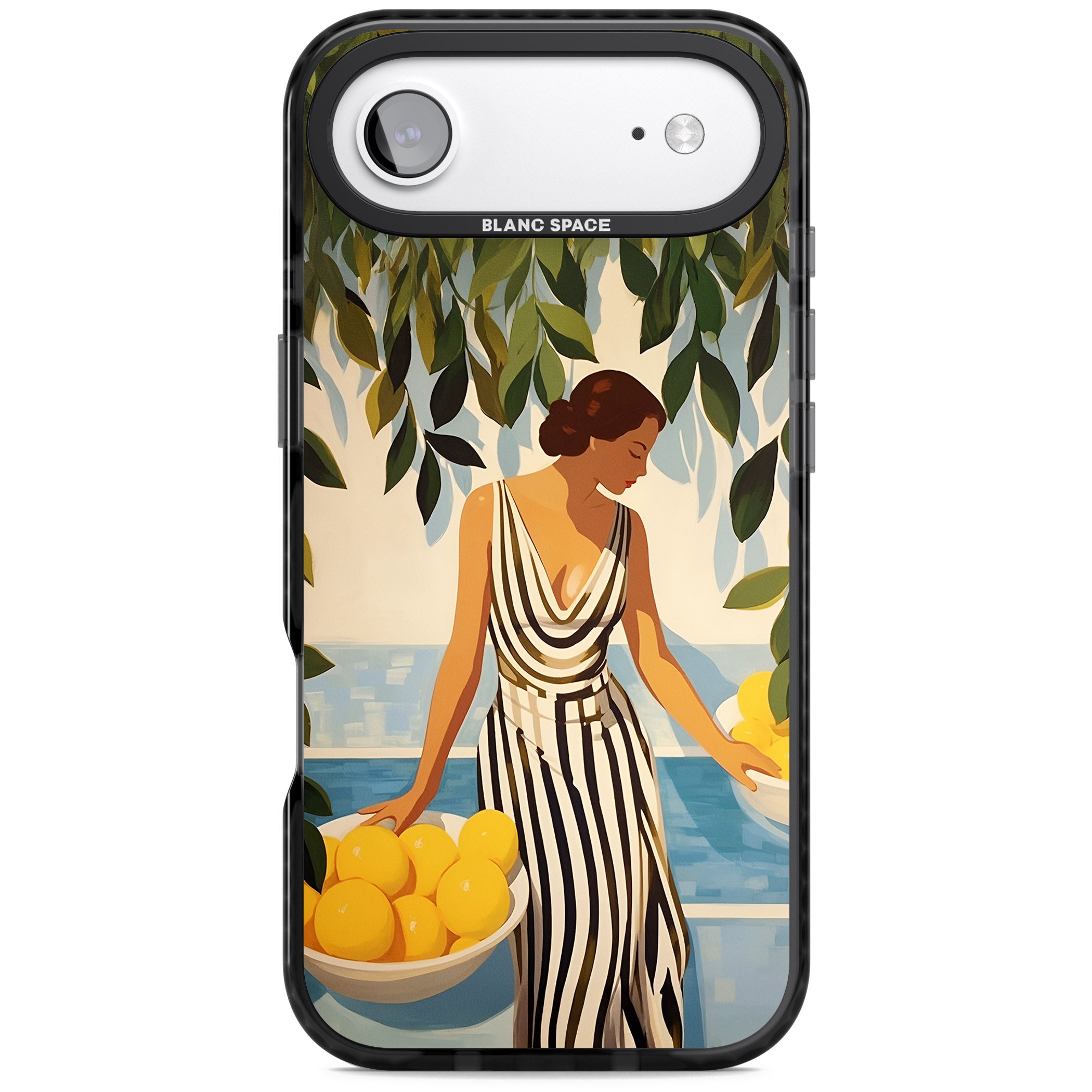 Lemon Picking iPhone 17 Air Impact Black Phone Case