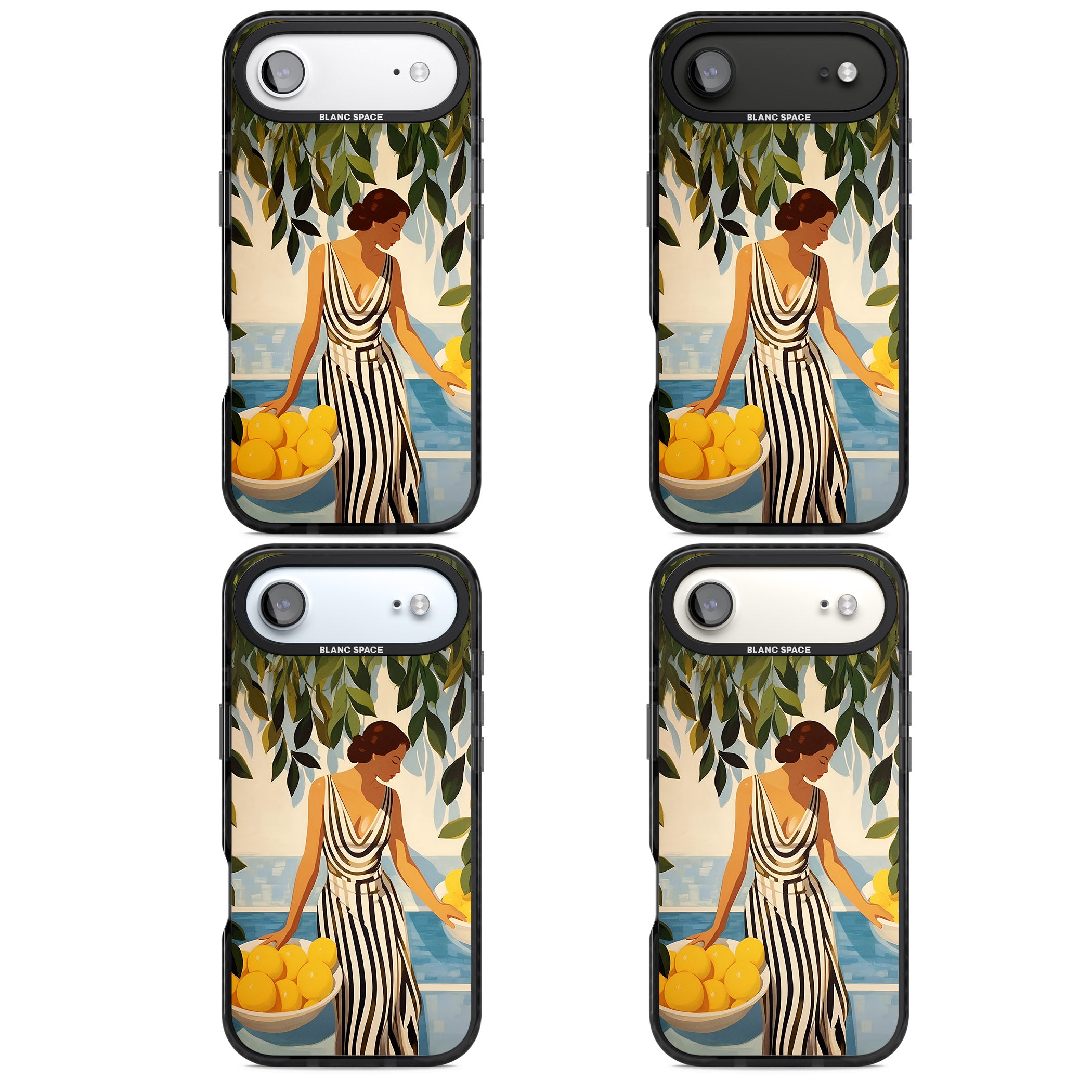 Lemon Picking iPhone 17 Air Impact Black Phone Case APT Impact Protection