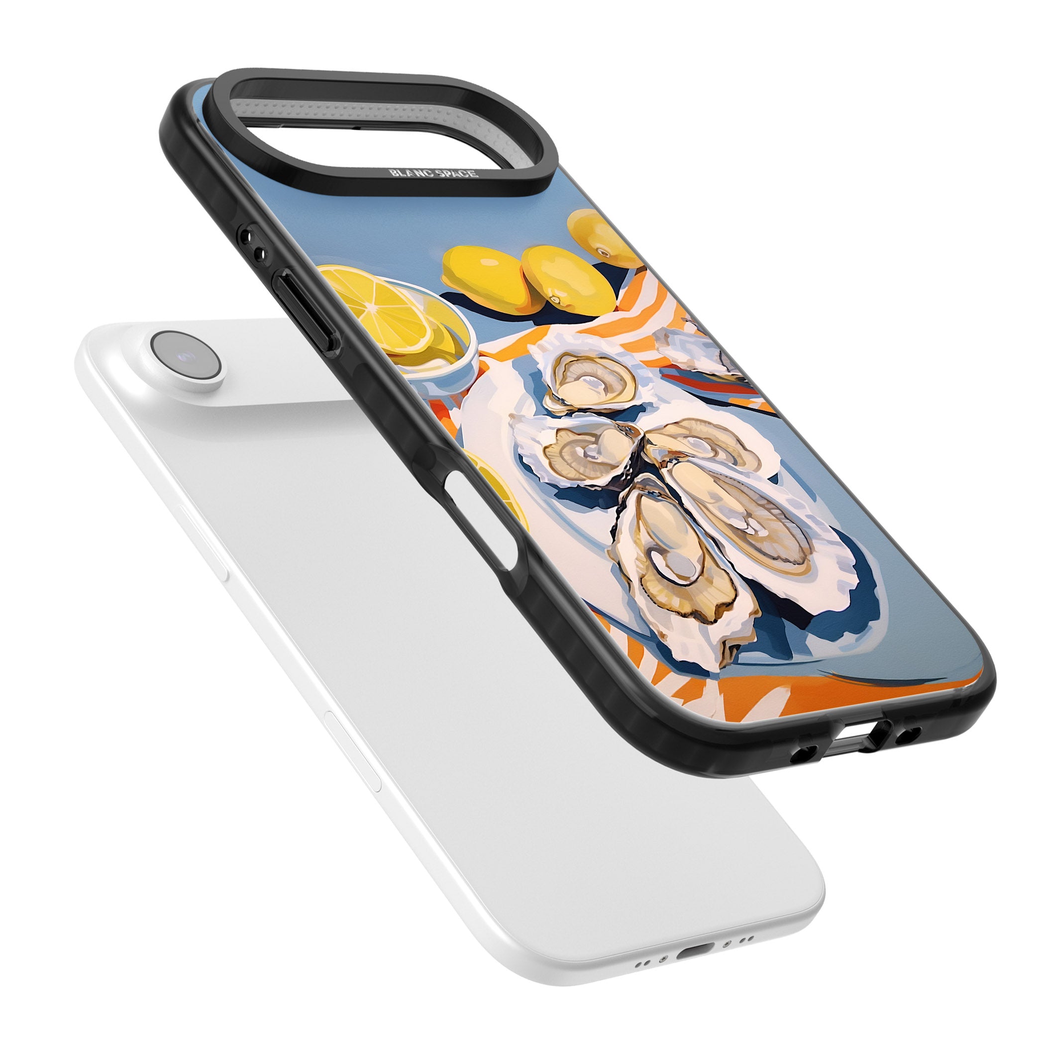 Fresh Oysters & Lemons iPhone 17 Air Impact Black Phone Case Colours