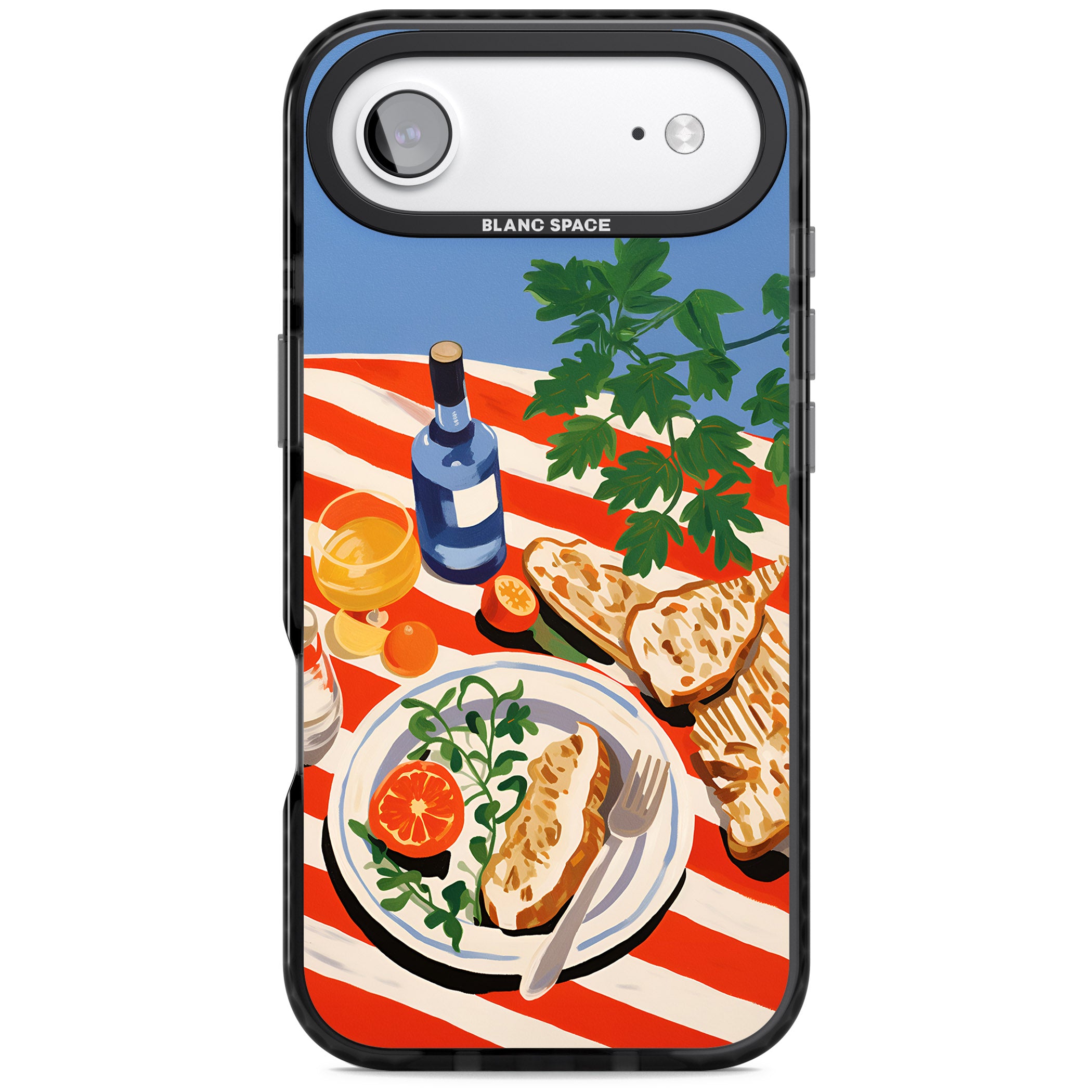Mediterranean Lunch Table iPhone 17 Air Impact Black Phone Case