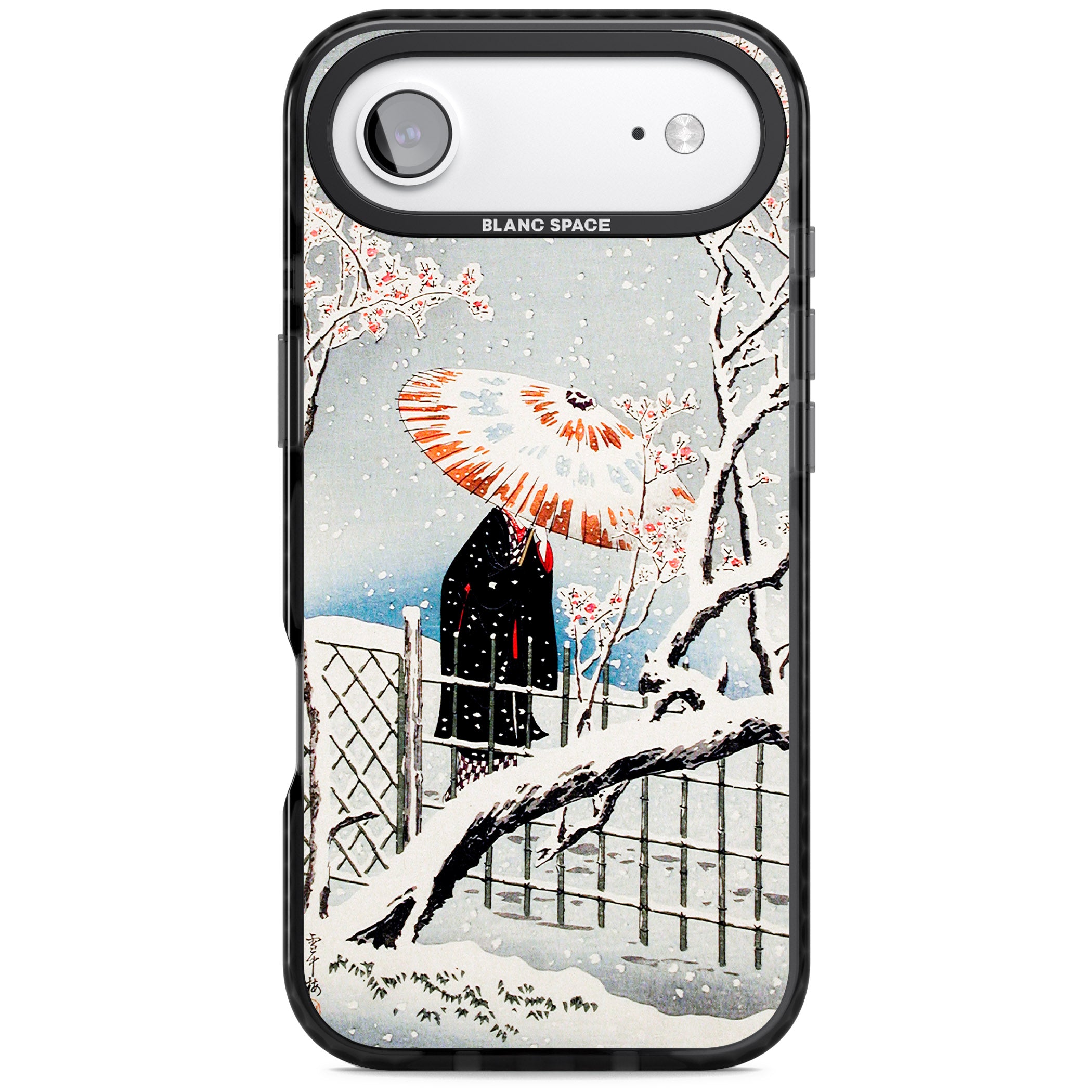 Plum Tree In Snow By Hiroaki Takahashi iPhone 17 Air Impact Black Phone Case