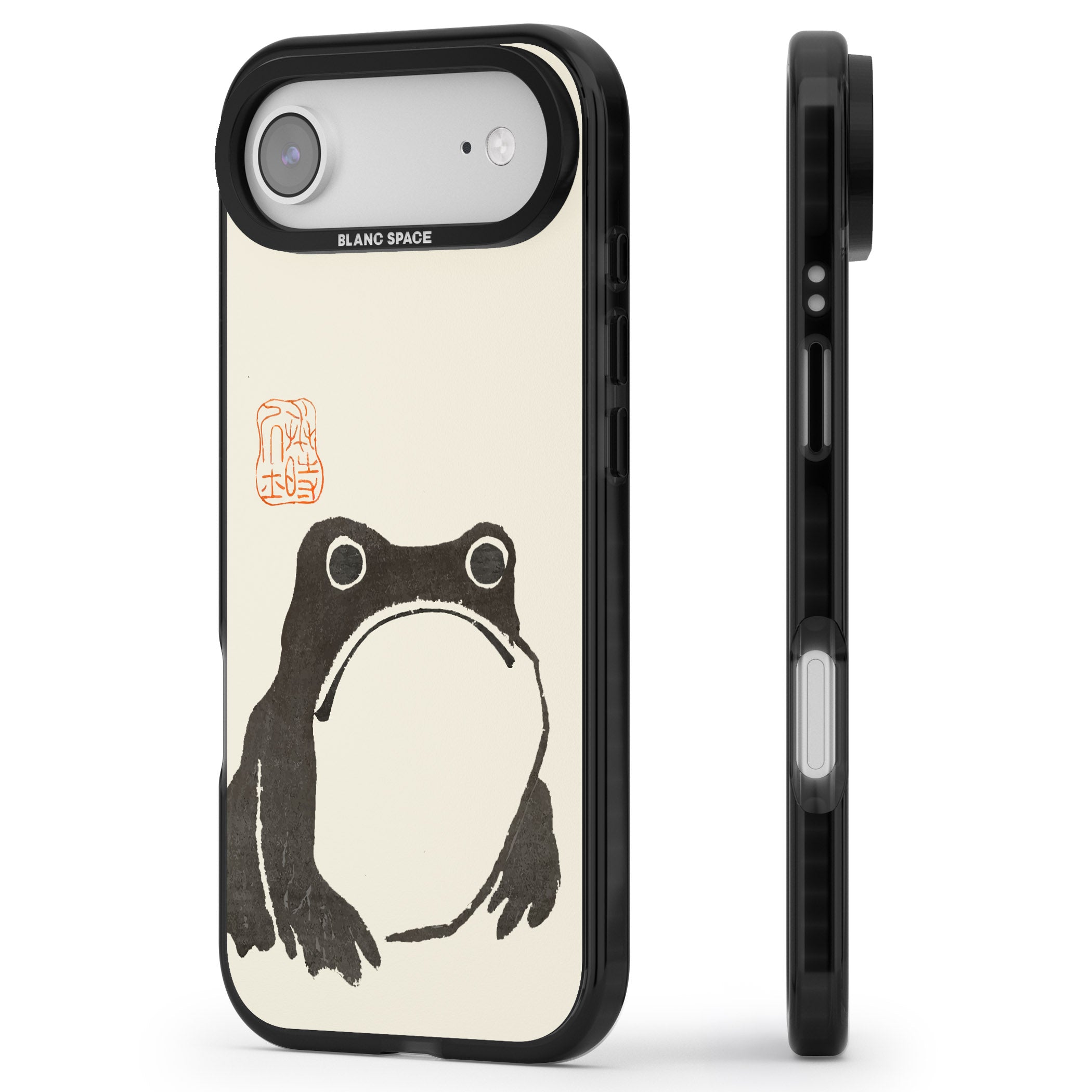 Matsumoto Hoji Frog iPhone 17 Air Impact Black Phone Case Side Profile