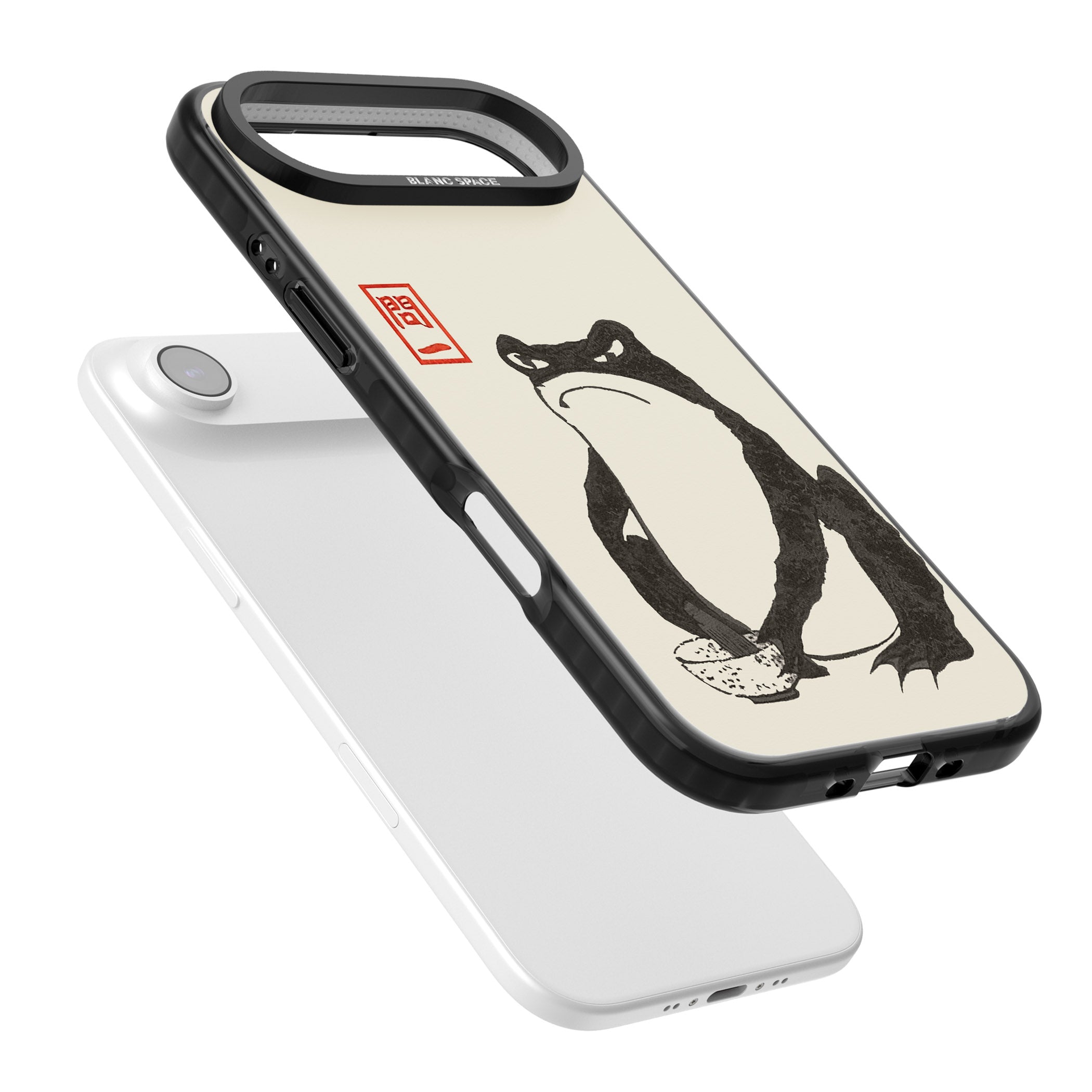 Matsumoto Hoji Grumpy Toad iPhone 17 Air Impact Black Phone Case Colours