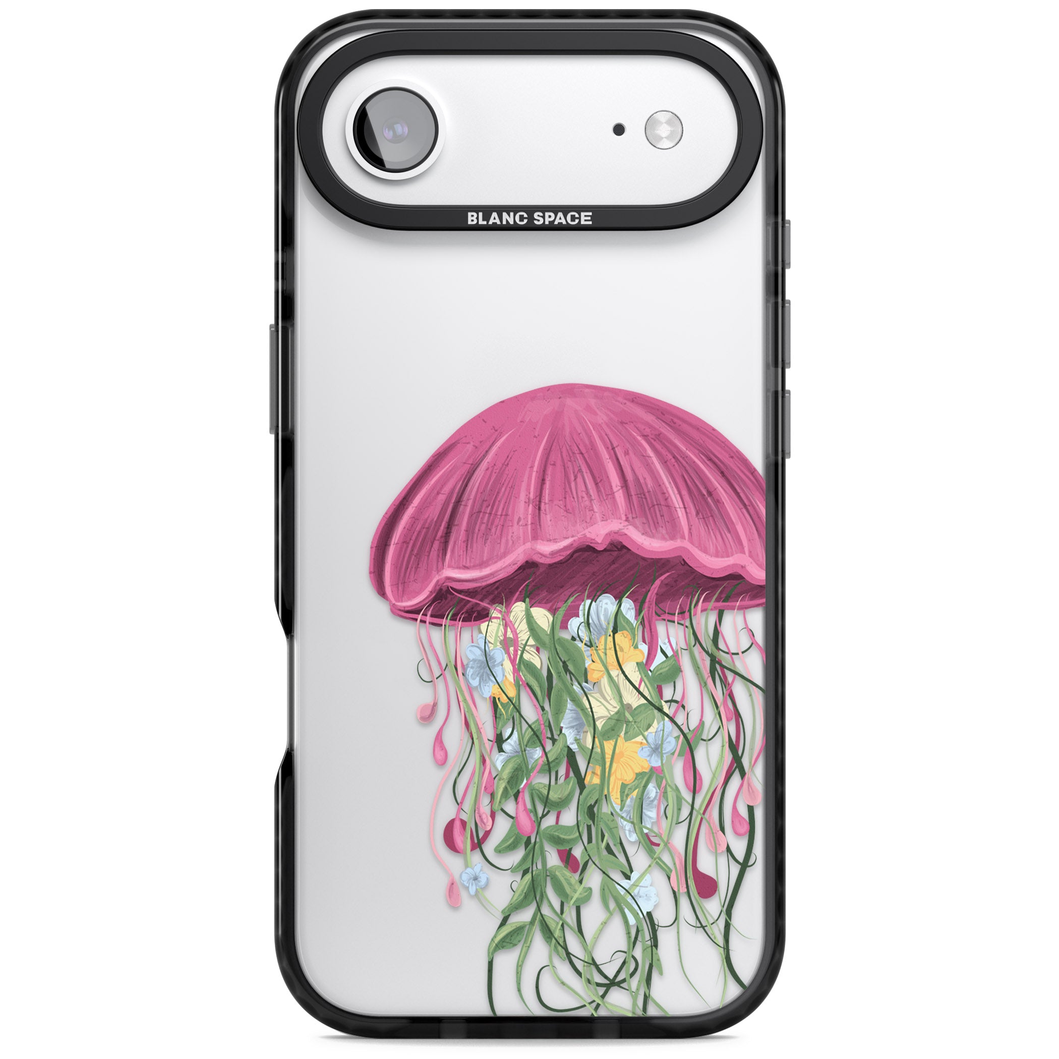 Botanical Jellyfish iPhone 17 Air Impact Black Phone Case