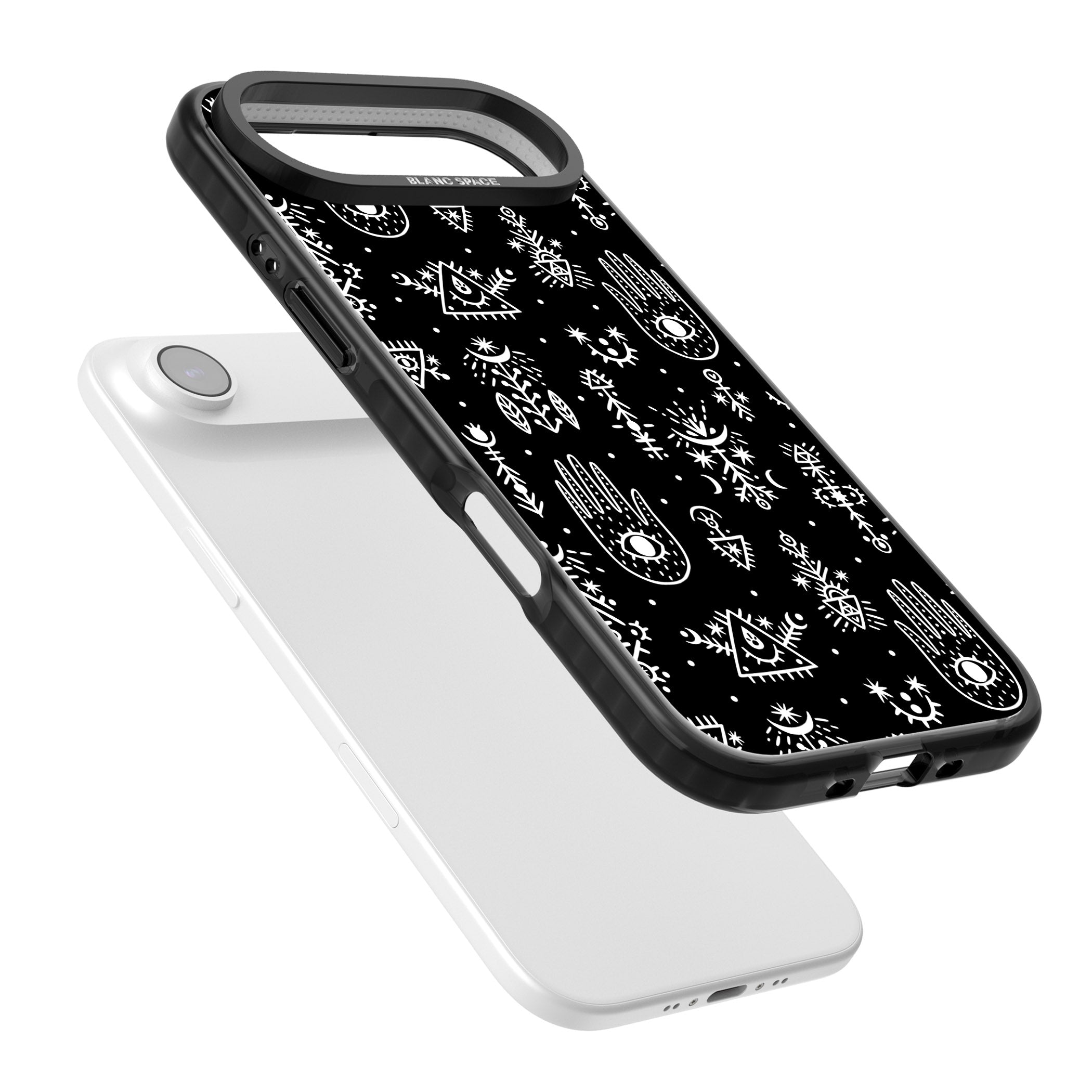 Tribal Symbols Black iPhone 17 Air Impact Black Phone Case Colours