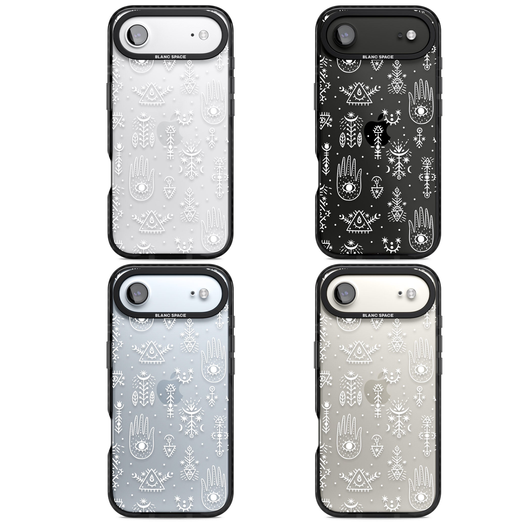 Mystic Symbols iPhone 17 Air Impact Black Phone Case APT Impact Protection