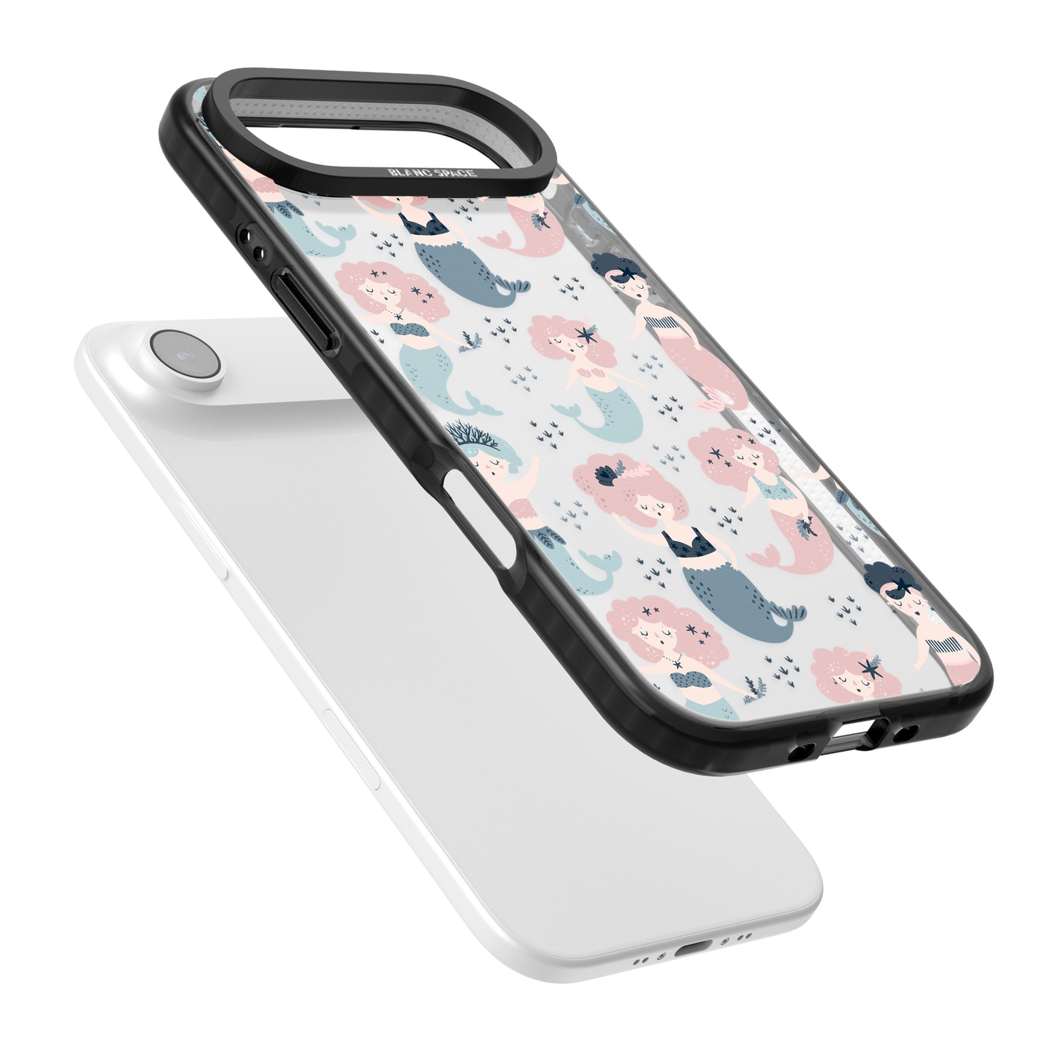 Under The Sea Mermaids (Clear) iPhone 17 Air Impact Black Phone Case Colours